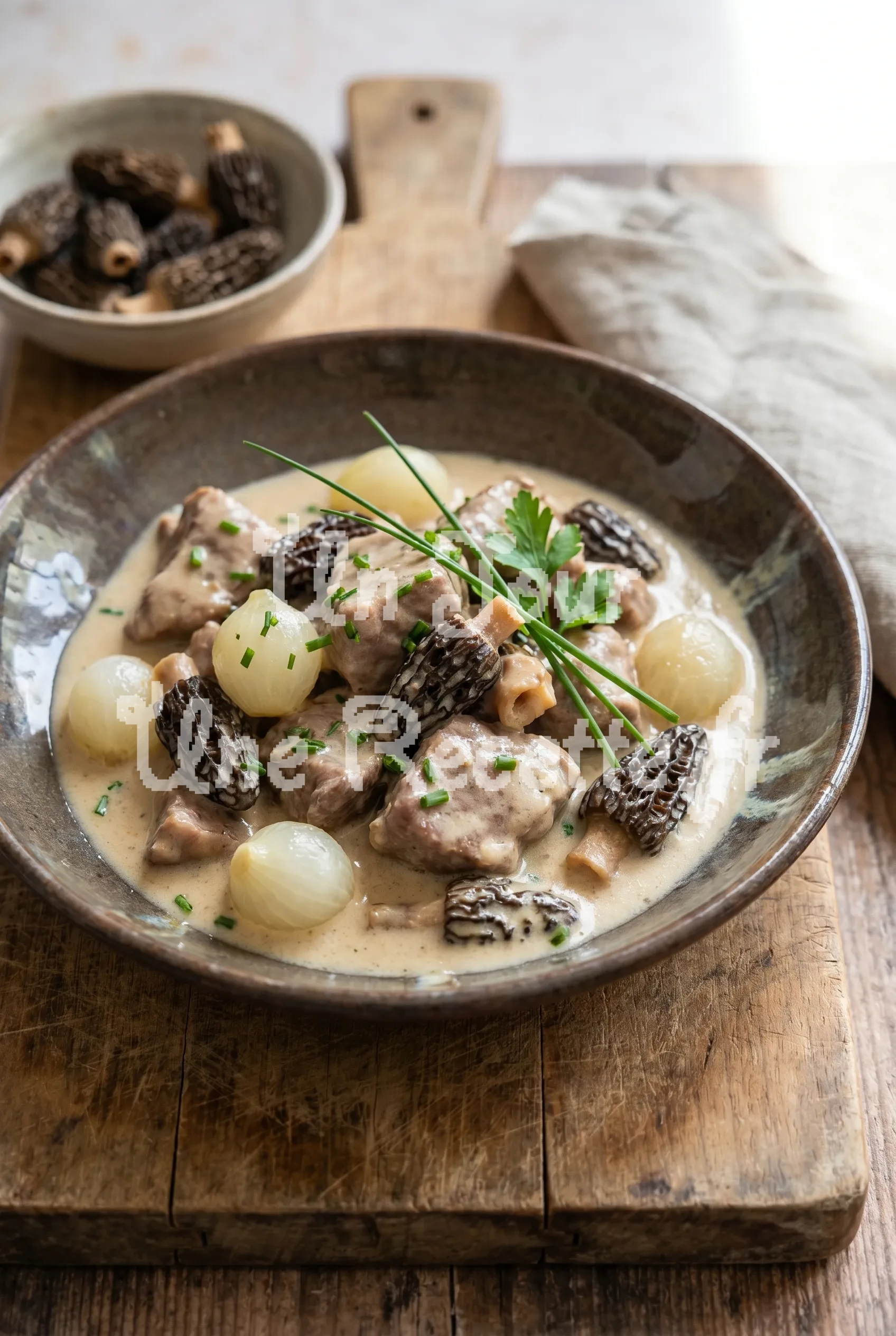 Photo de la recette Blanquette de veau aux morilles séchées