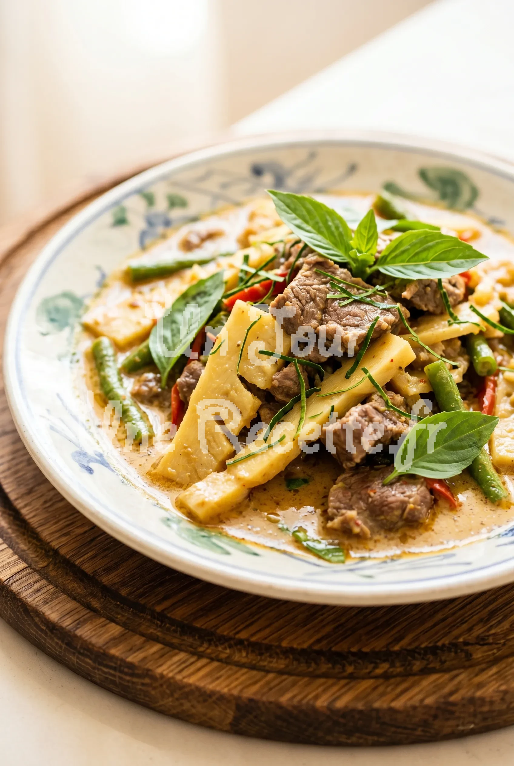 Photo de la recette Boeuf Curry aux Pointes de Bambou