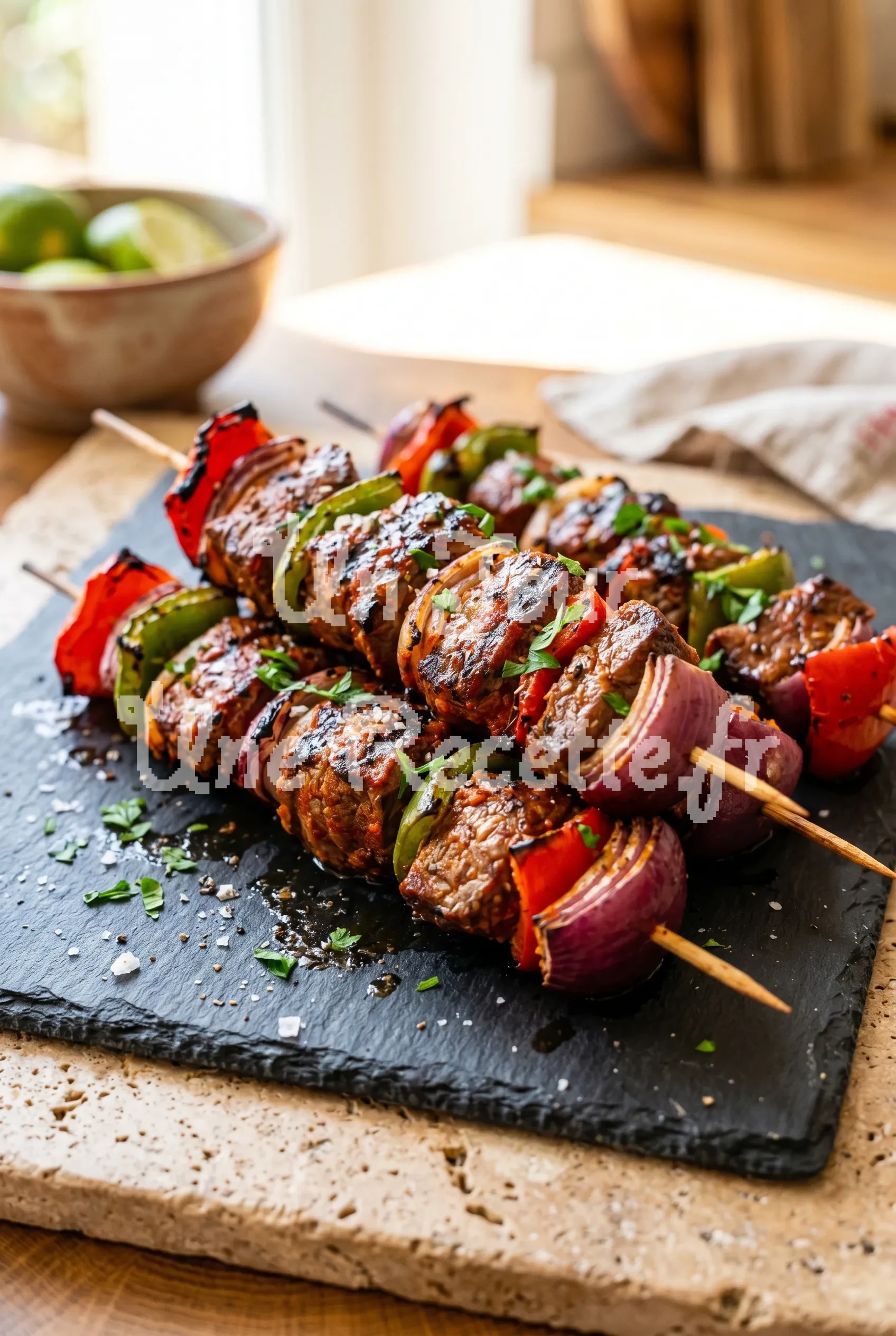 Photo de la recette Brochettes de boeuf au paprika