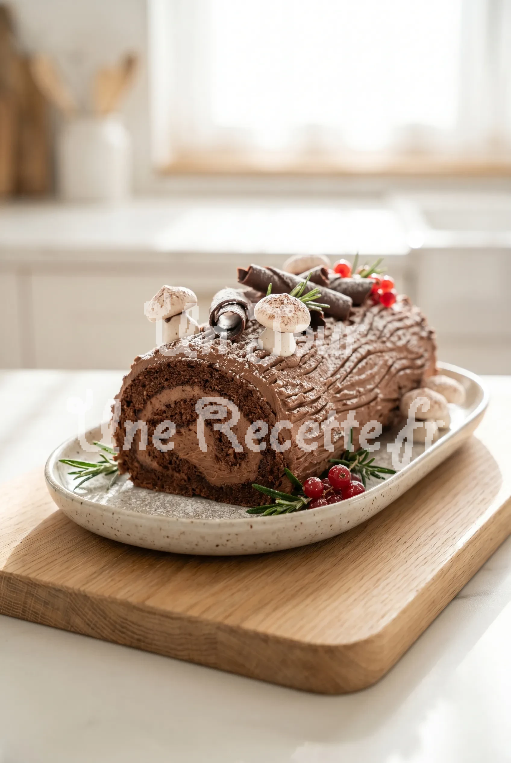 Photo de la recette Bûche de Noël au chocolat