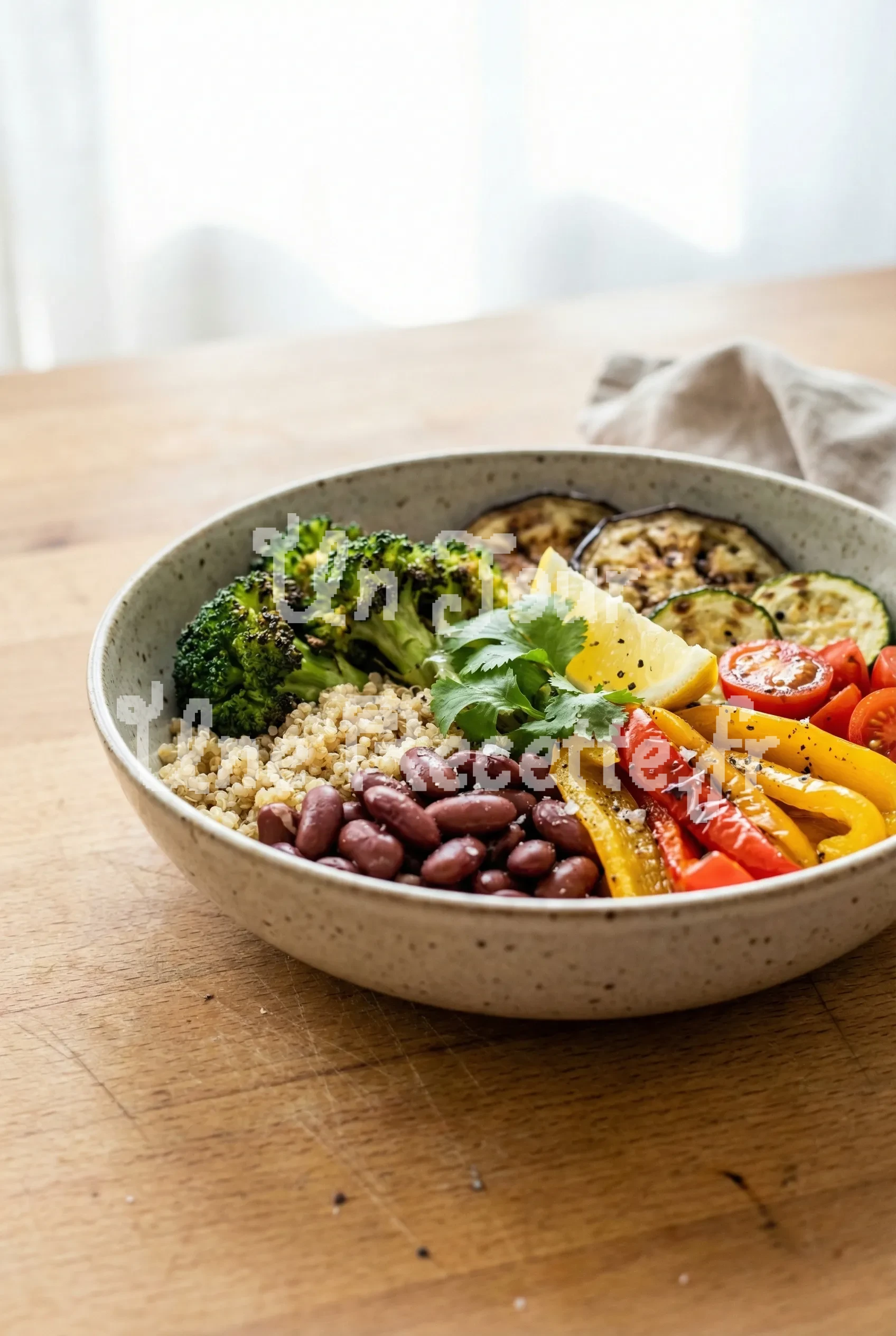 Photo de la recette Buddha Bowl végétalien aux légumes grillés