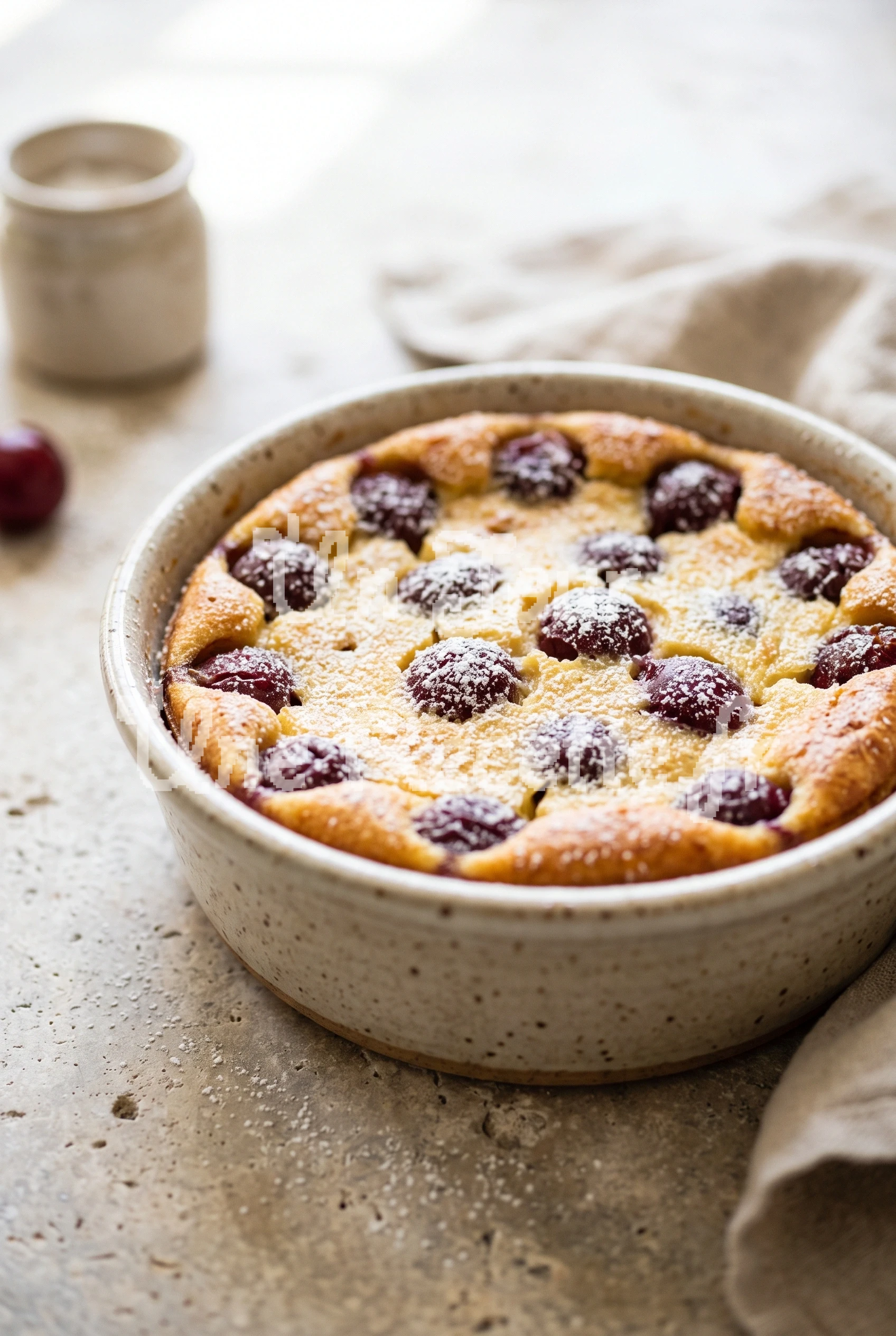 Photo de la recette Clafoutis aux cerises à l'air fryer