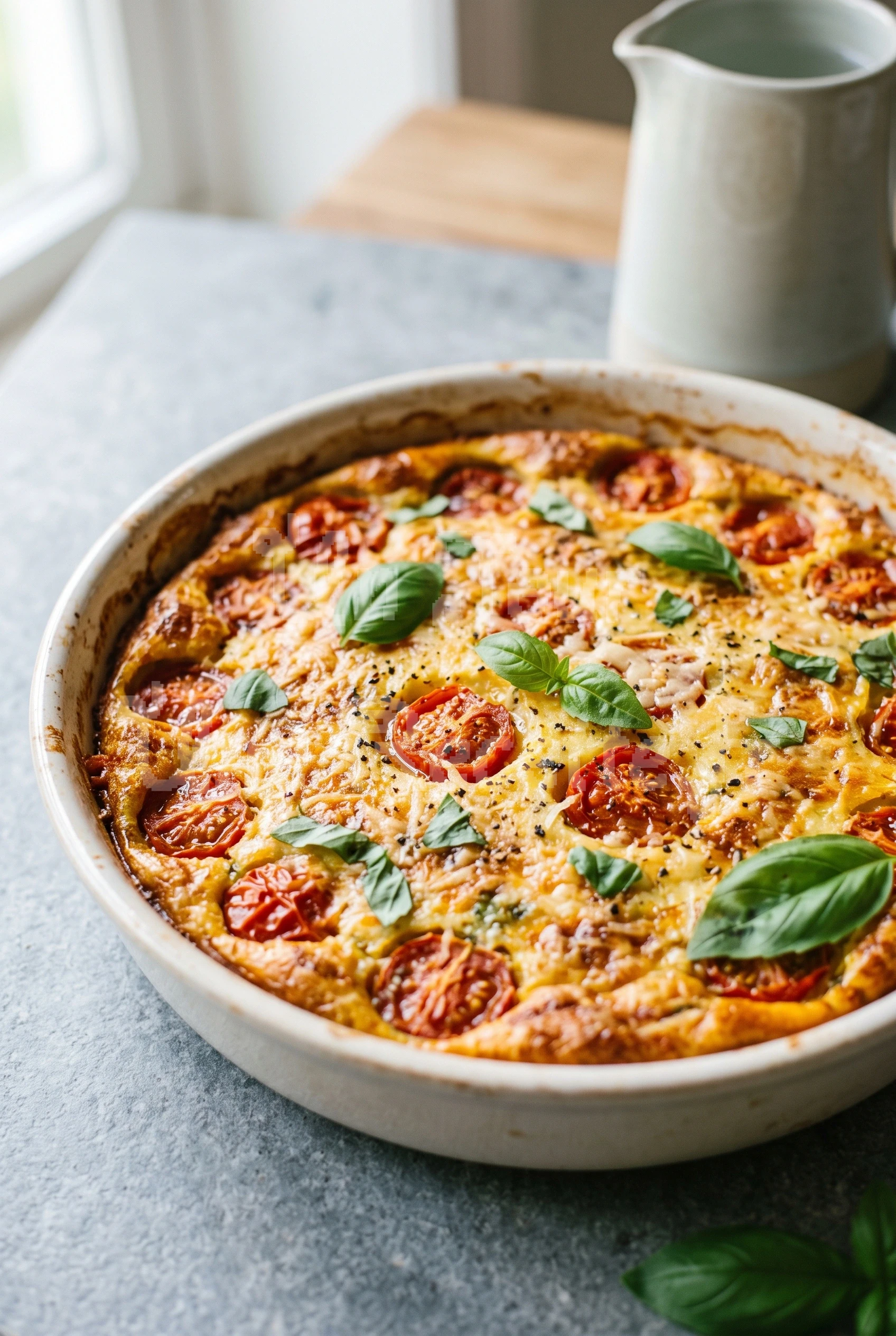 Photo de la recette Clafoutis aux tomates cerises