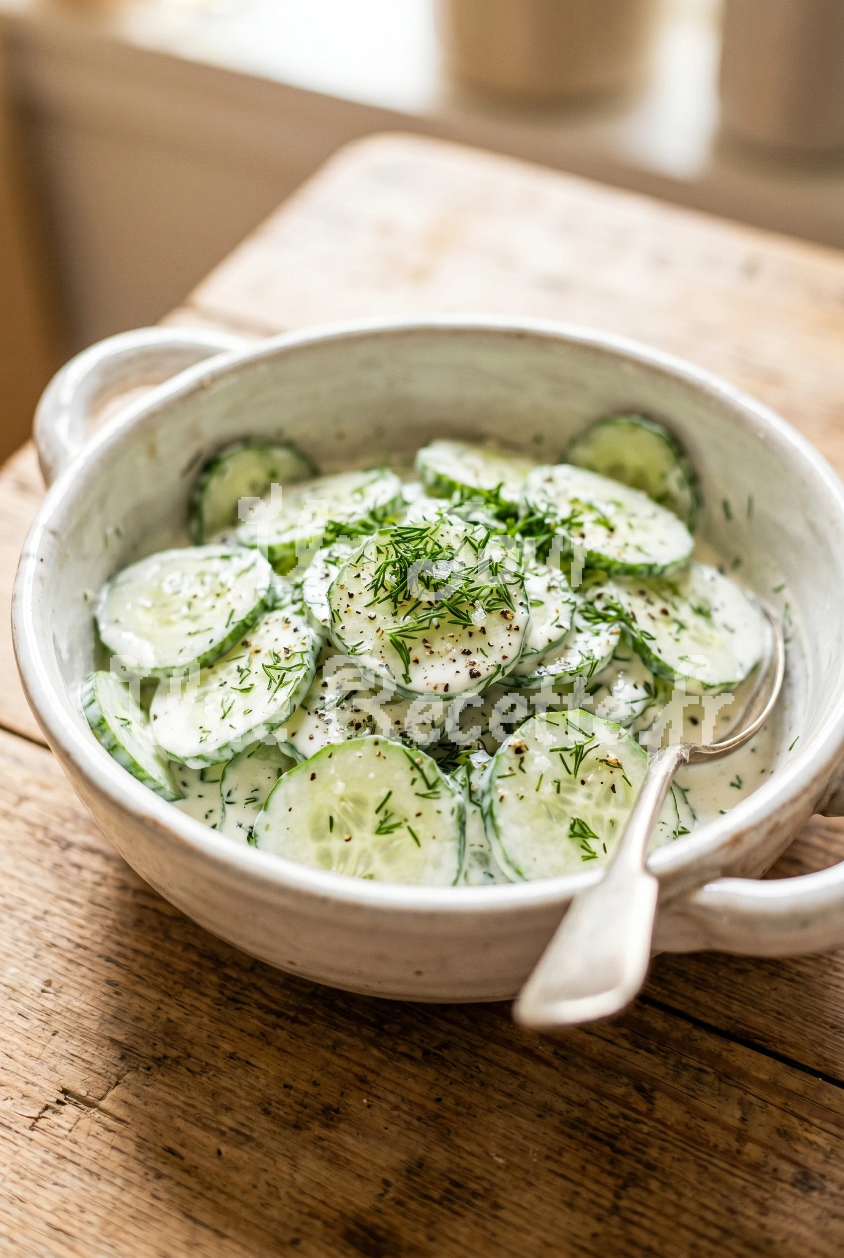 Photo de la recette Concombre à la crème