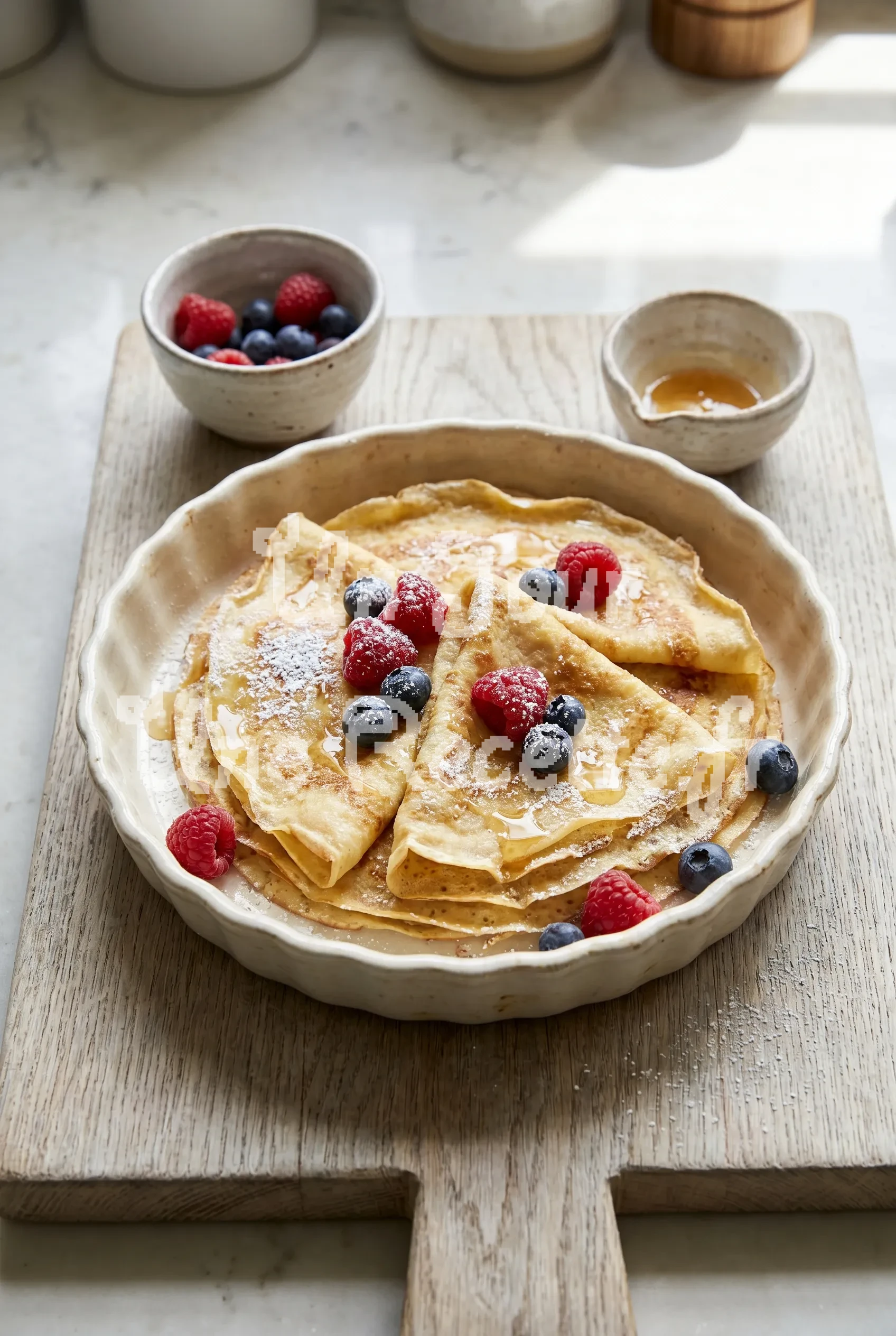 Photo de la recette Crêpes moelleuses d'Hervé Cuisine