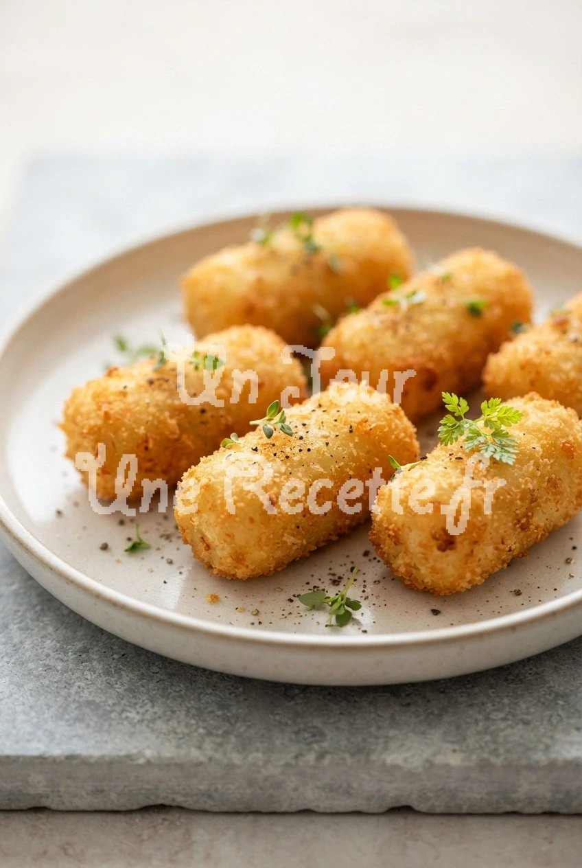 Photo de la recette Croquettes de fromage à l'air fryer