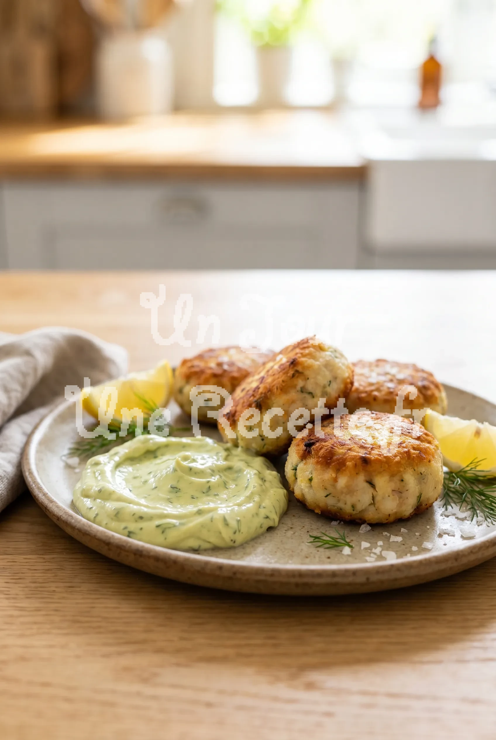 Photo de la recette Croquettes de poisson au four et mayo à l'avocat