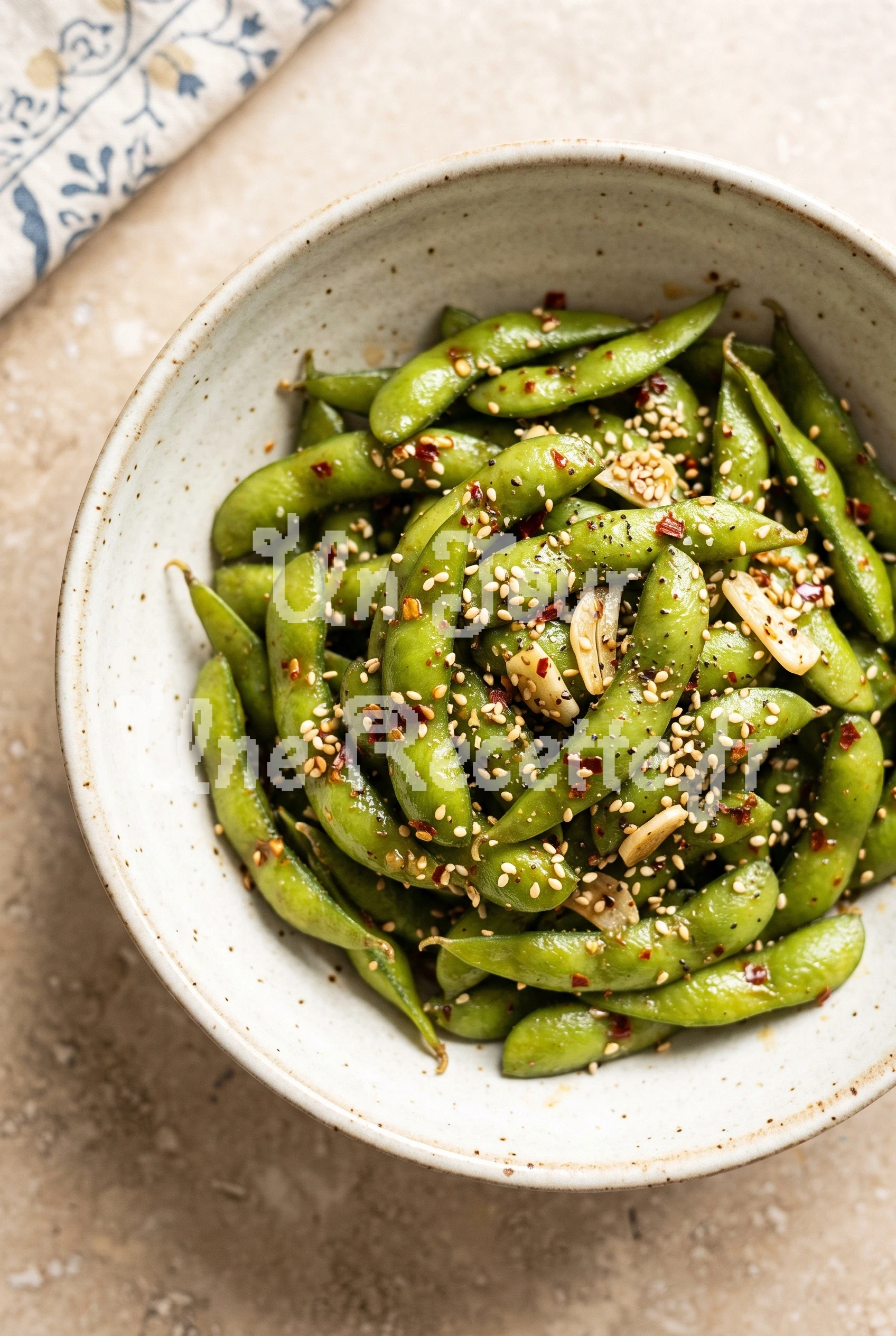 Photo de la recette Edamame à l’ail et au piment