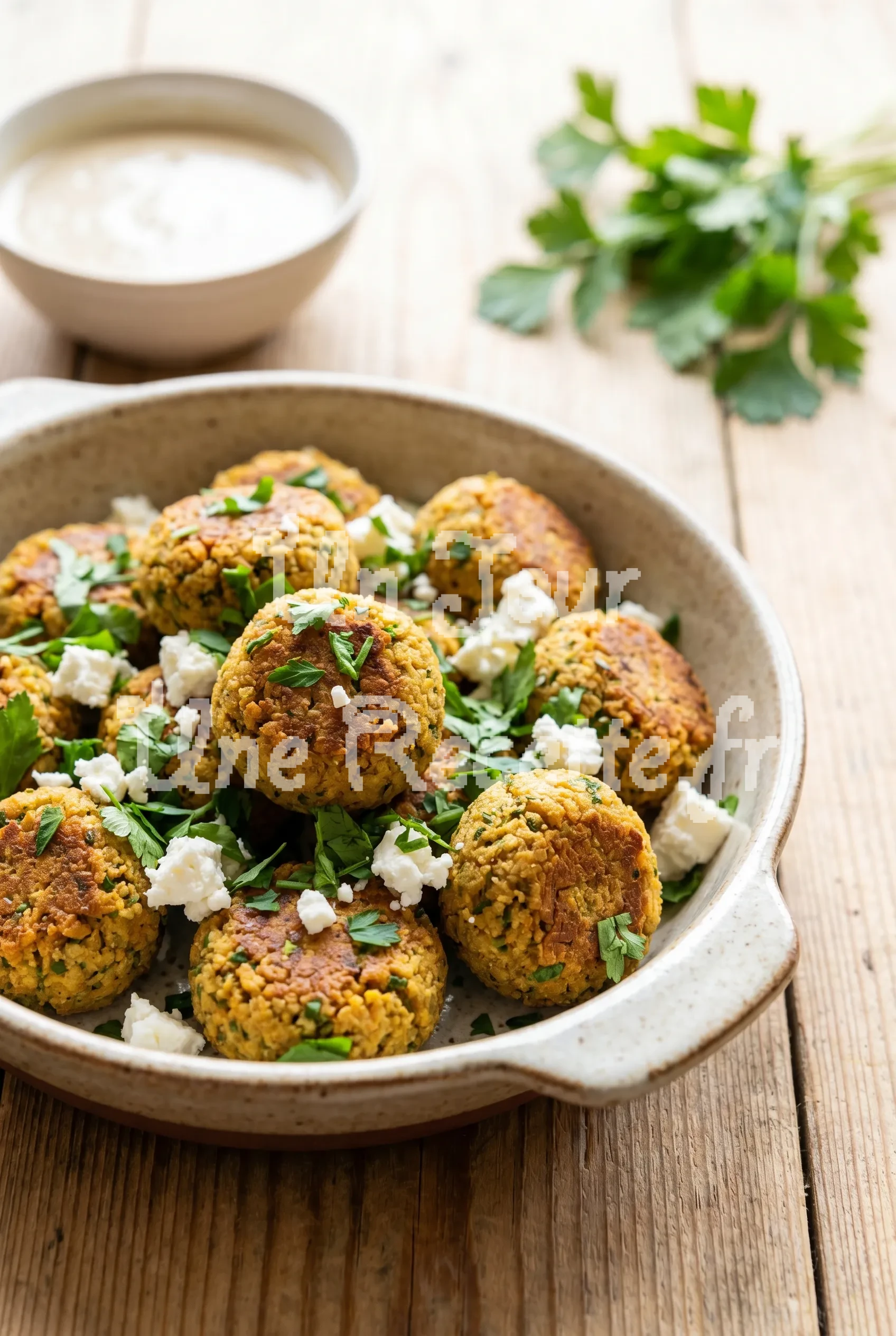 Photo de la recette Falafels à la feta et aux herbes