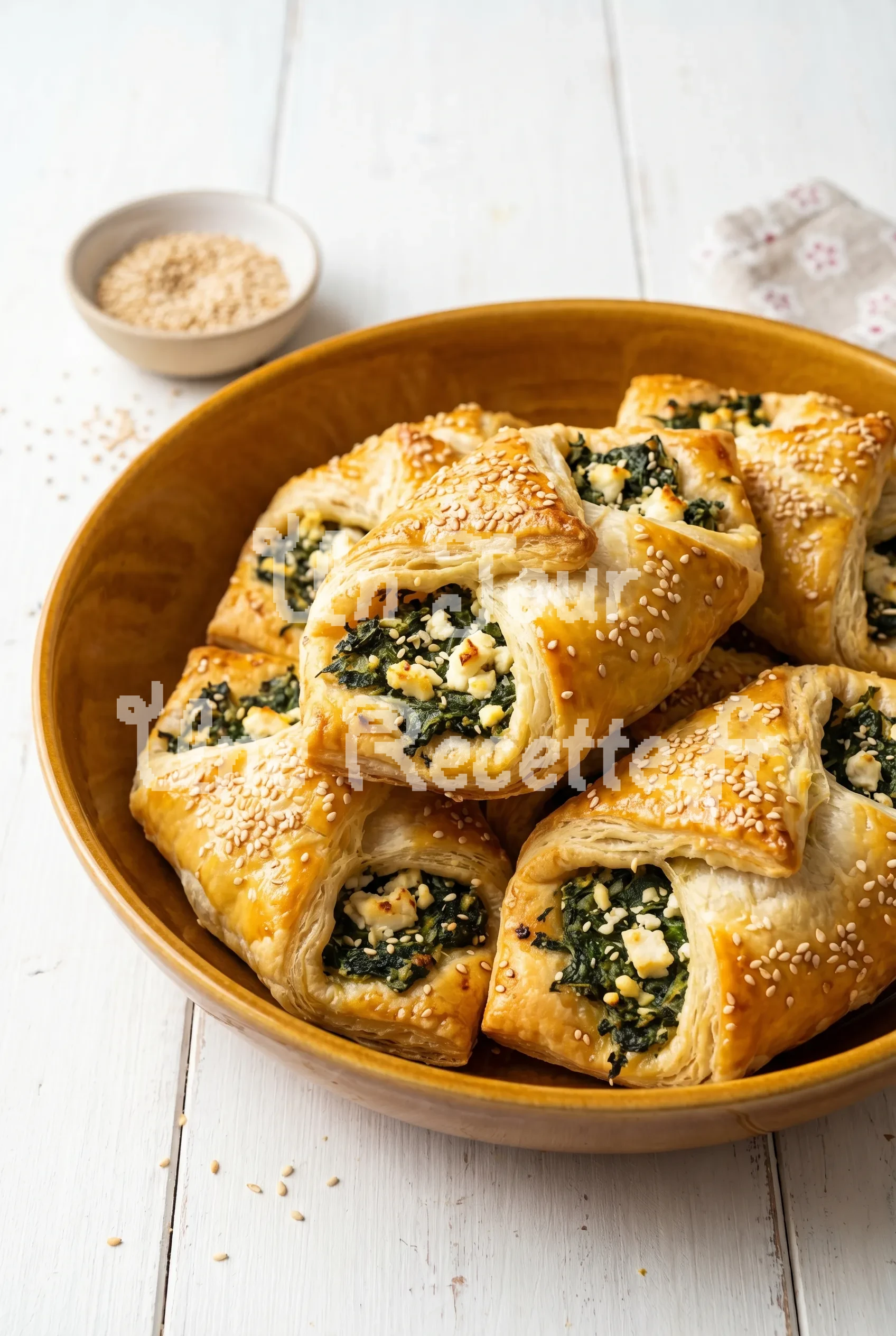 Photo de la recette Feuilletés aux épinards et feta