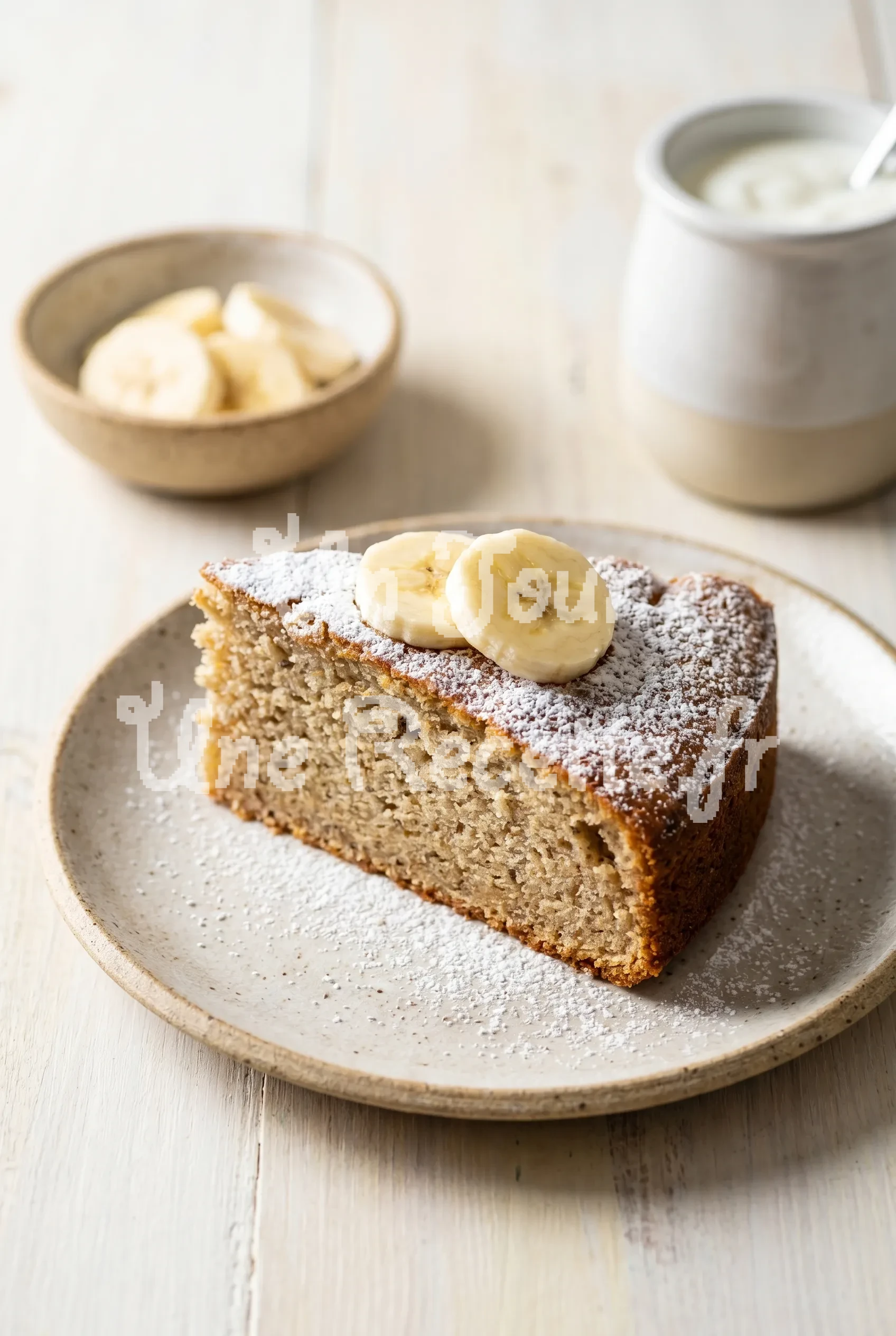 Photo de la recette Gâteau au yaourt et aux bananes