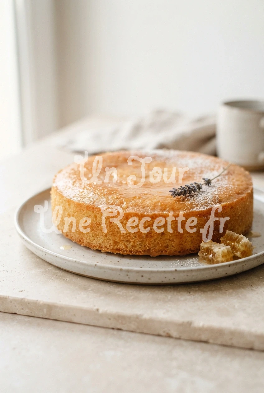 Photo de la recette Gâteau moelleux au miel