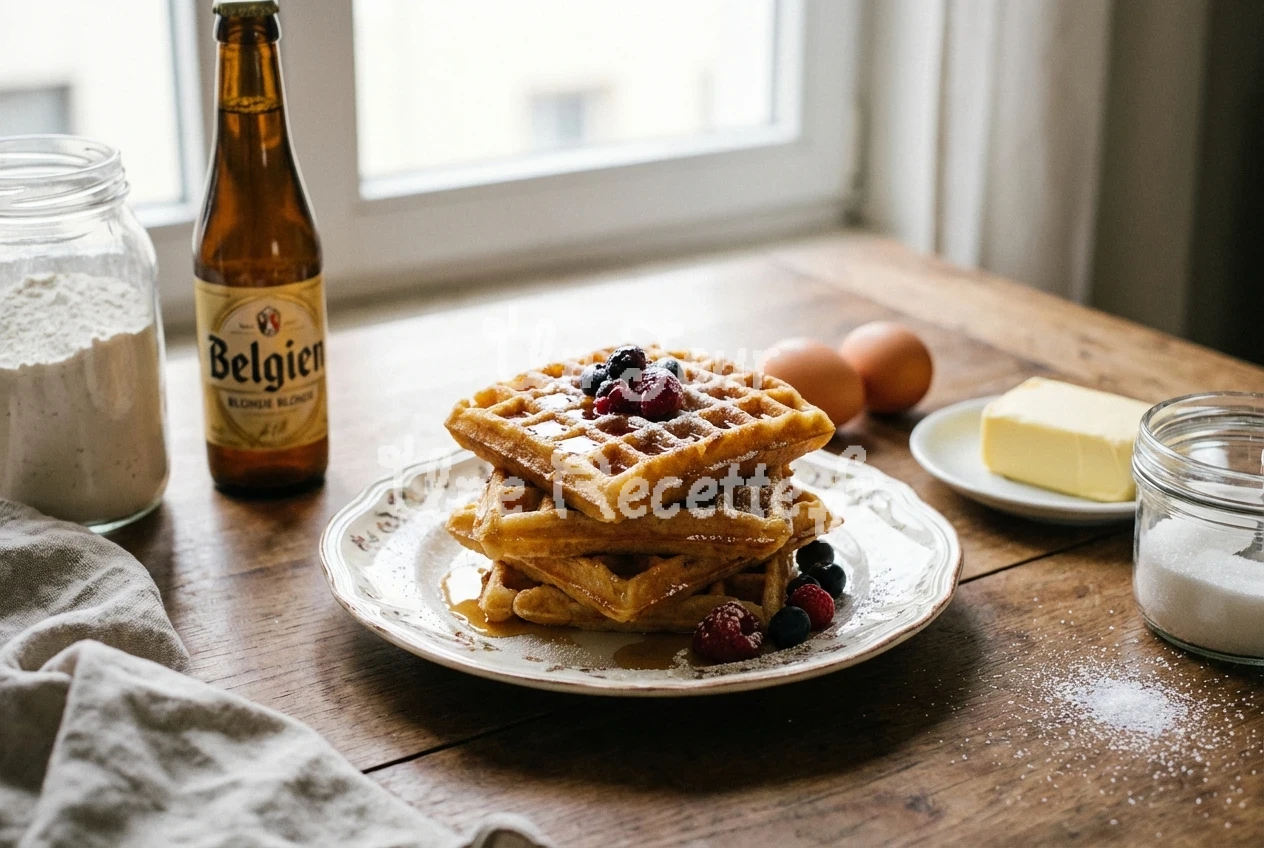 Photo de la recette Gaufres à la bière de tata Dede