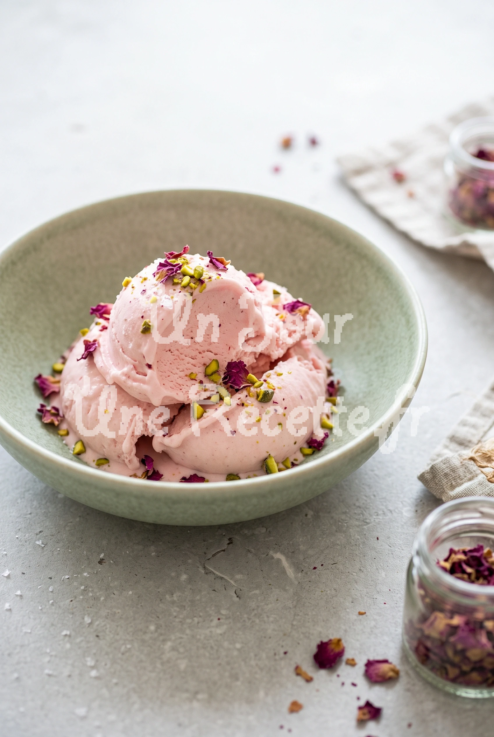 Photo de la recette Glace à la rose