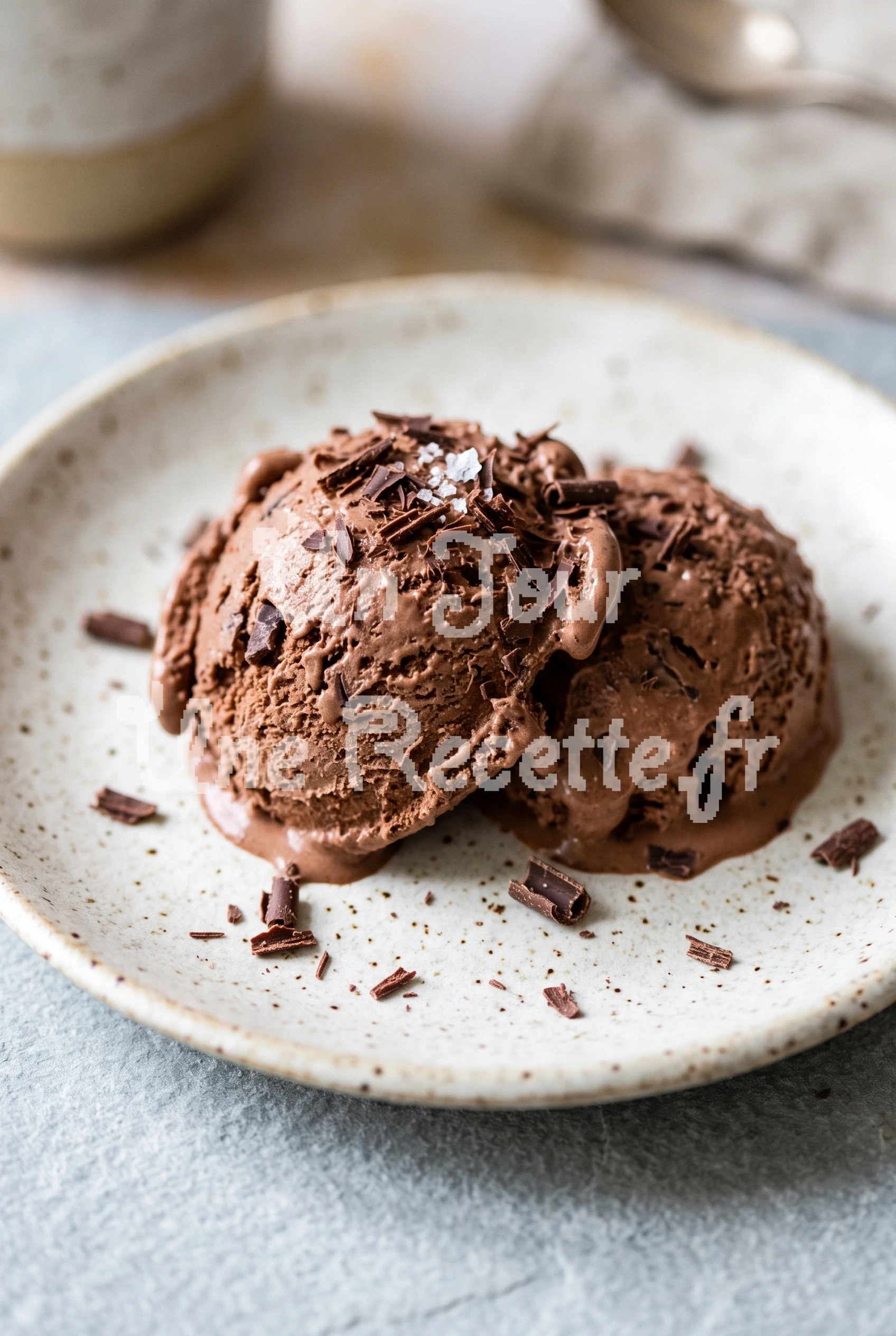 Photo de la recette Glace au chocolat rapide sans sorbetière