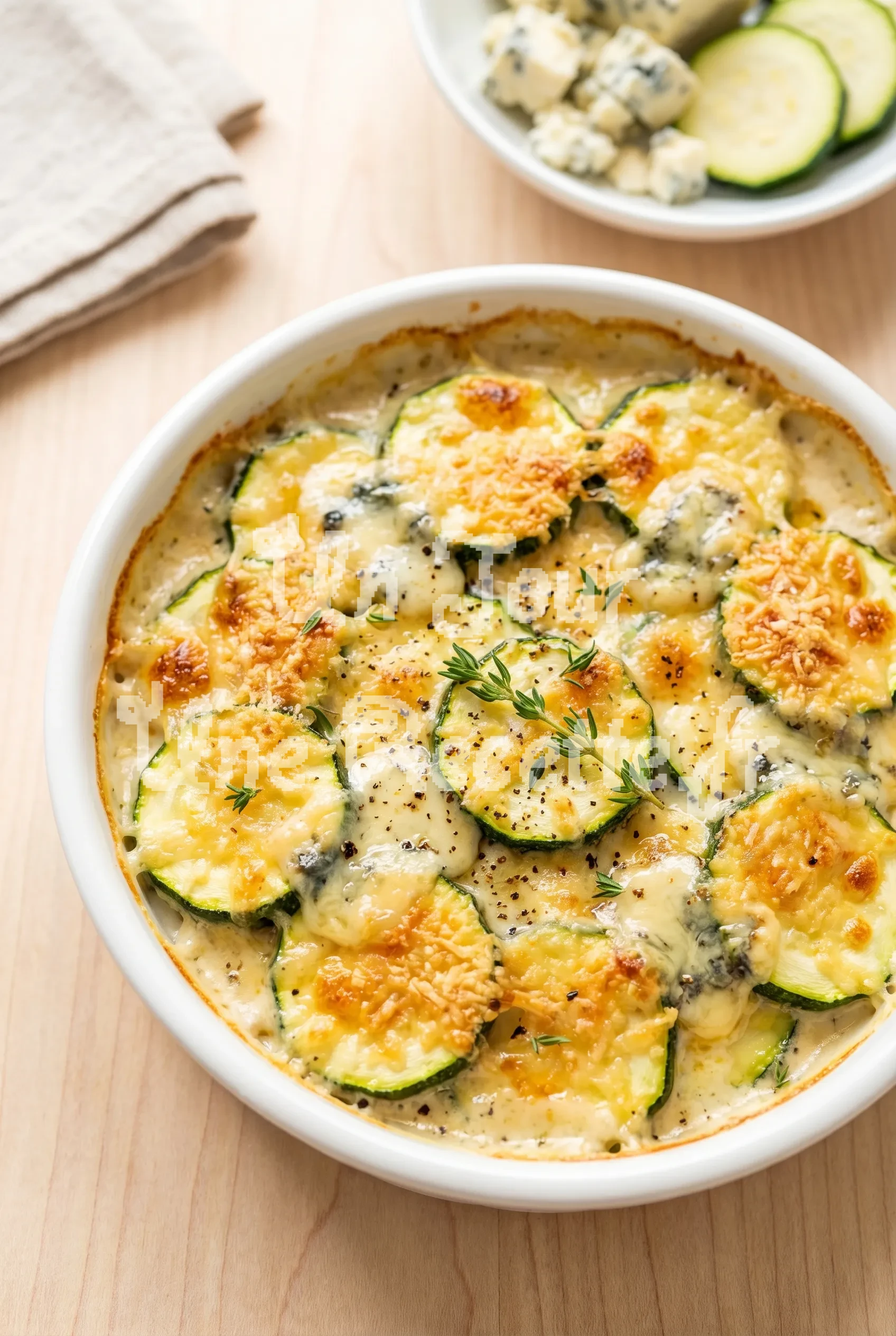 Photo de la recette Gratin de courgettes au gorgonzola