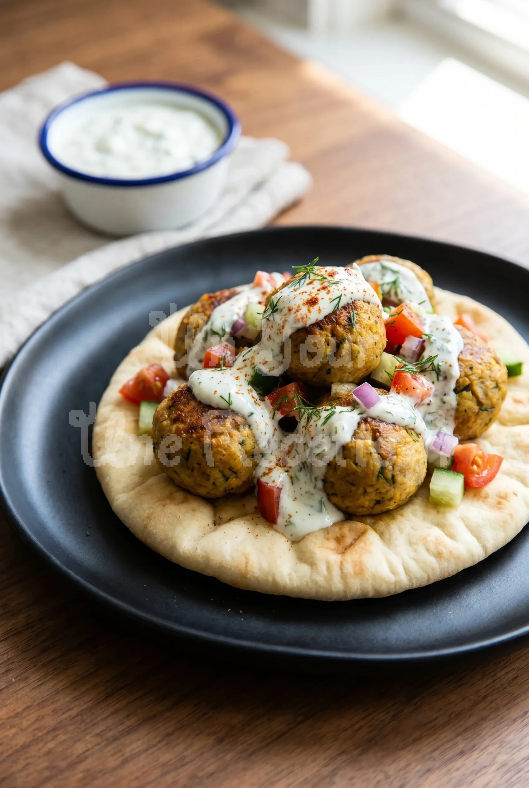 Photo de la recette Gyros aux boulettes végétariennes