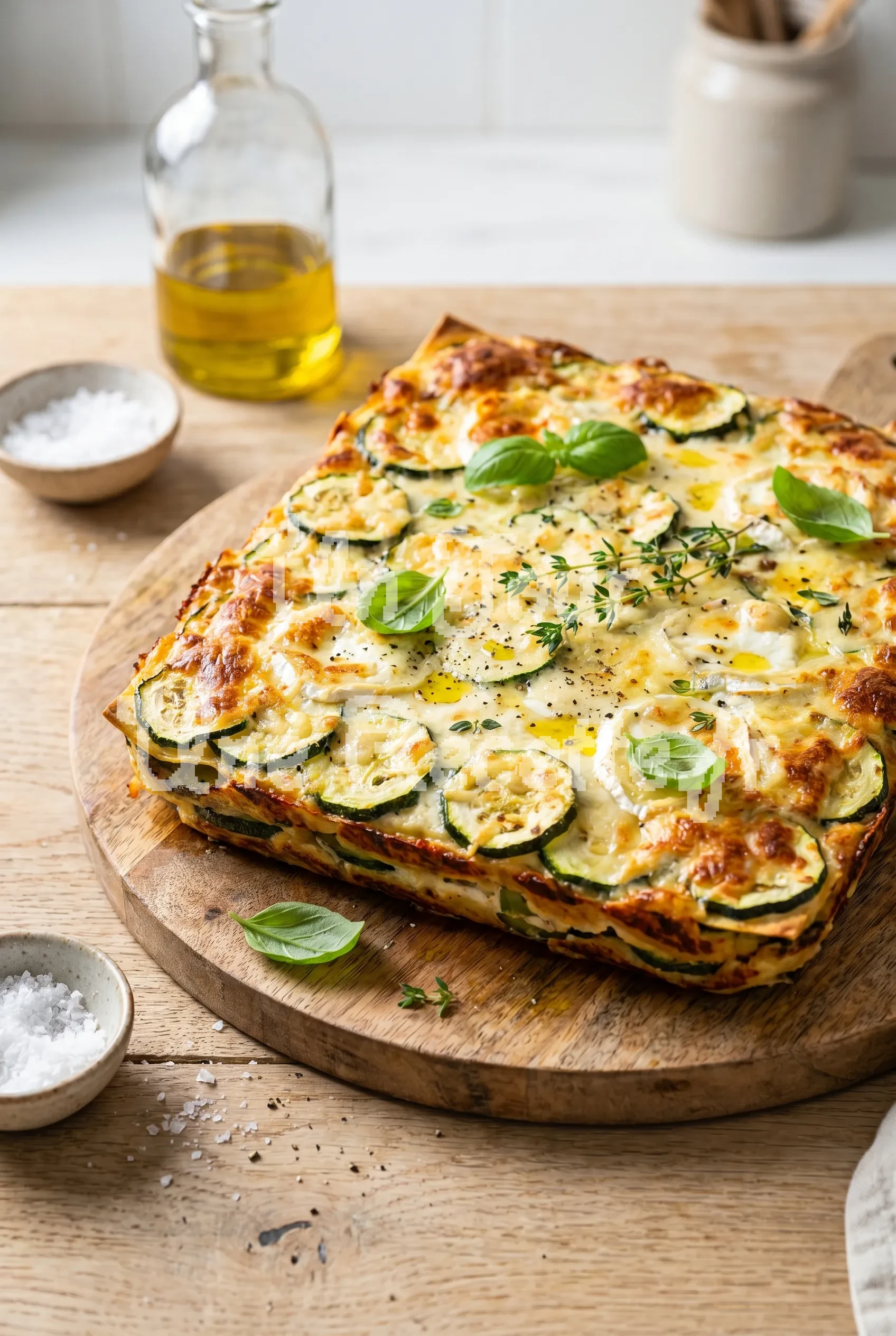 Lasagnes courgettes chèvre