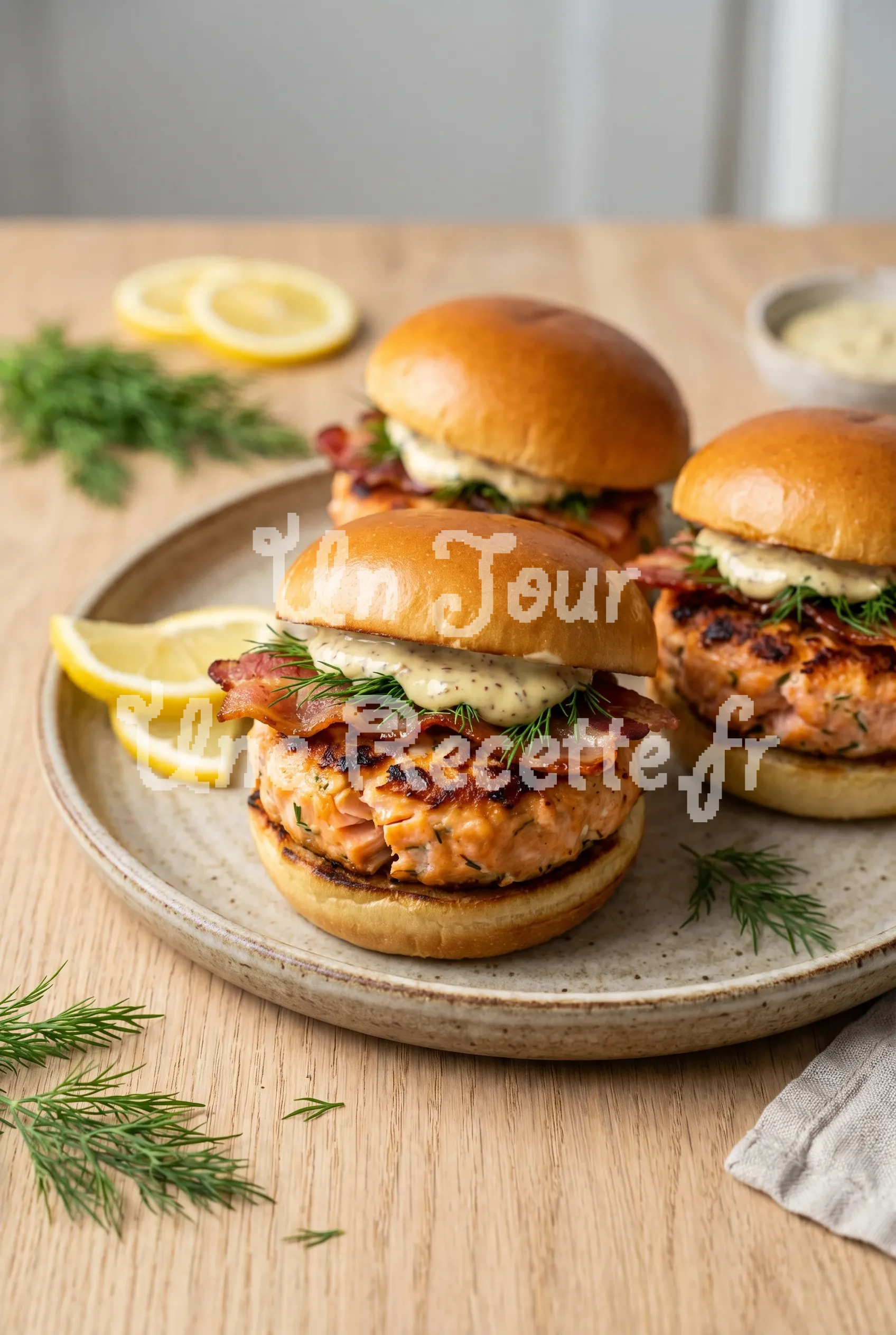 Photo de la recette Mini burgers de saumon