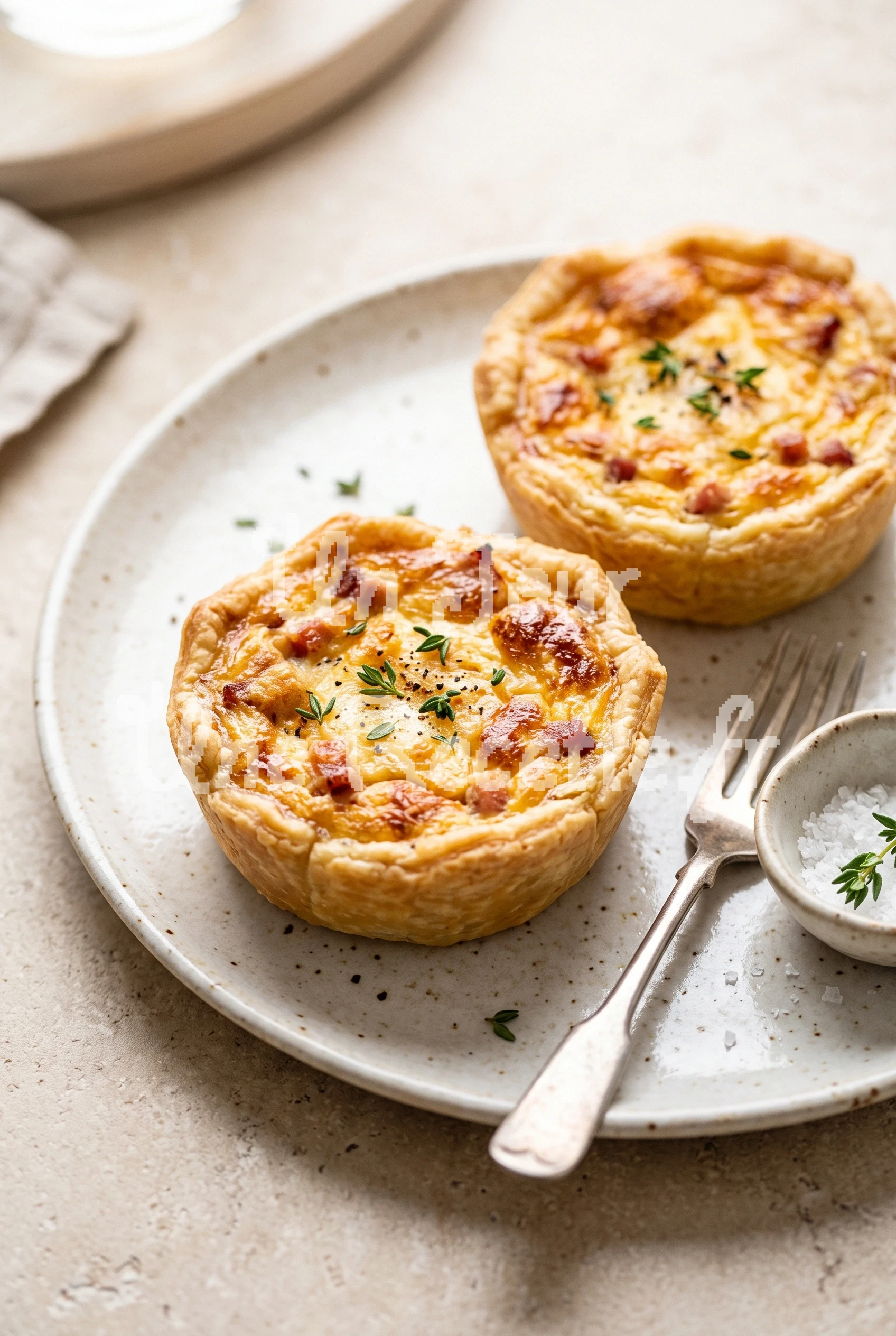 Photo de la recette Mini quiches lorraine à l'airfryer