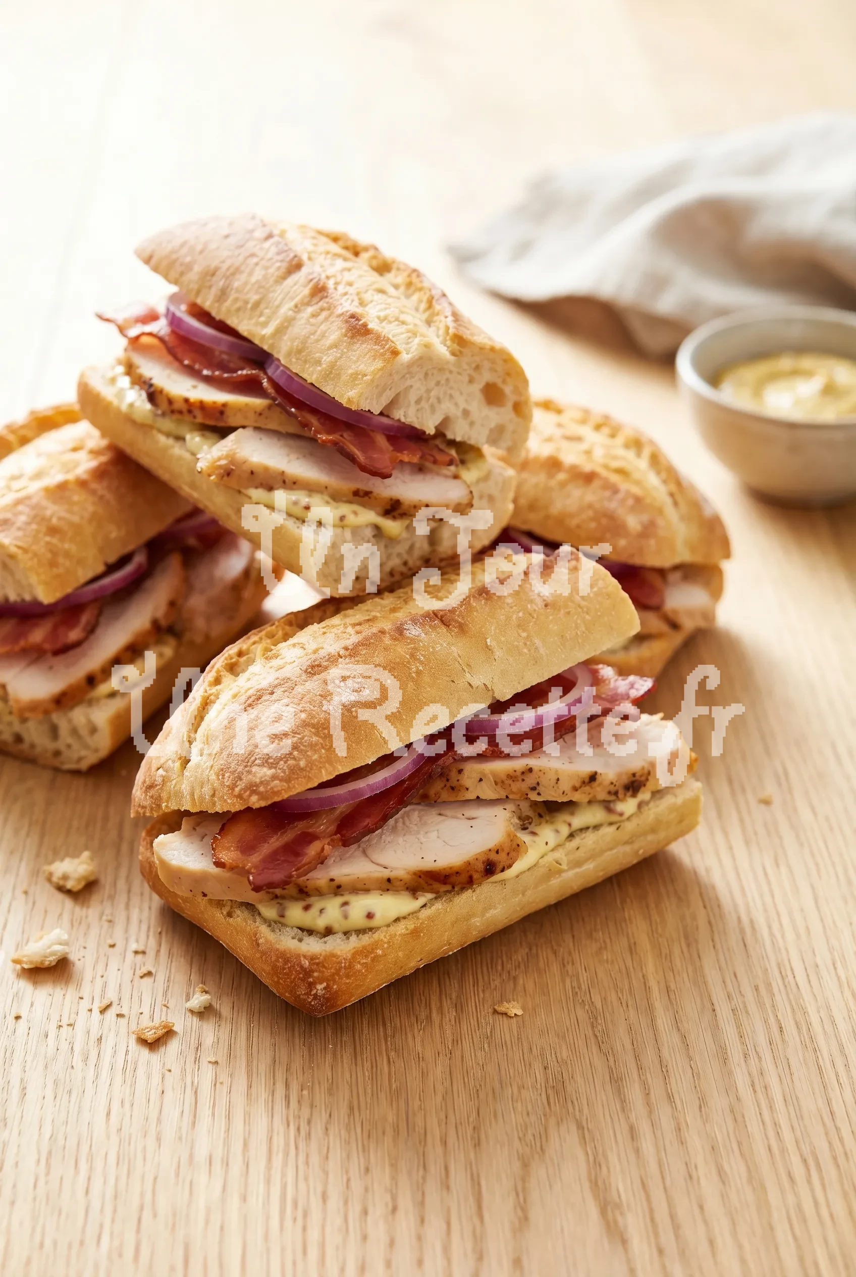 Mini sandwichs au poulet rôti
