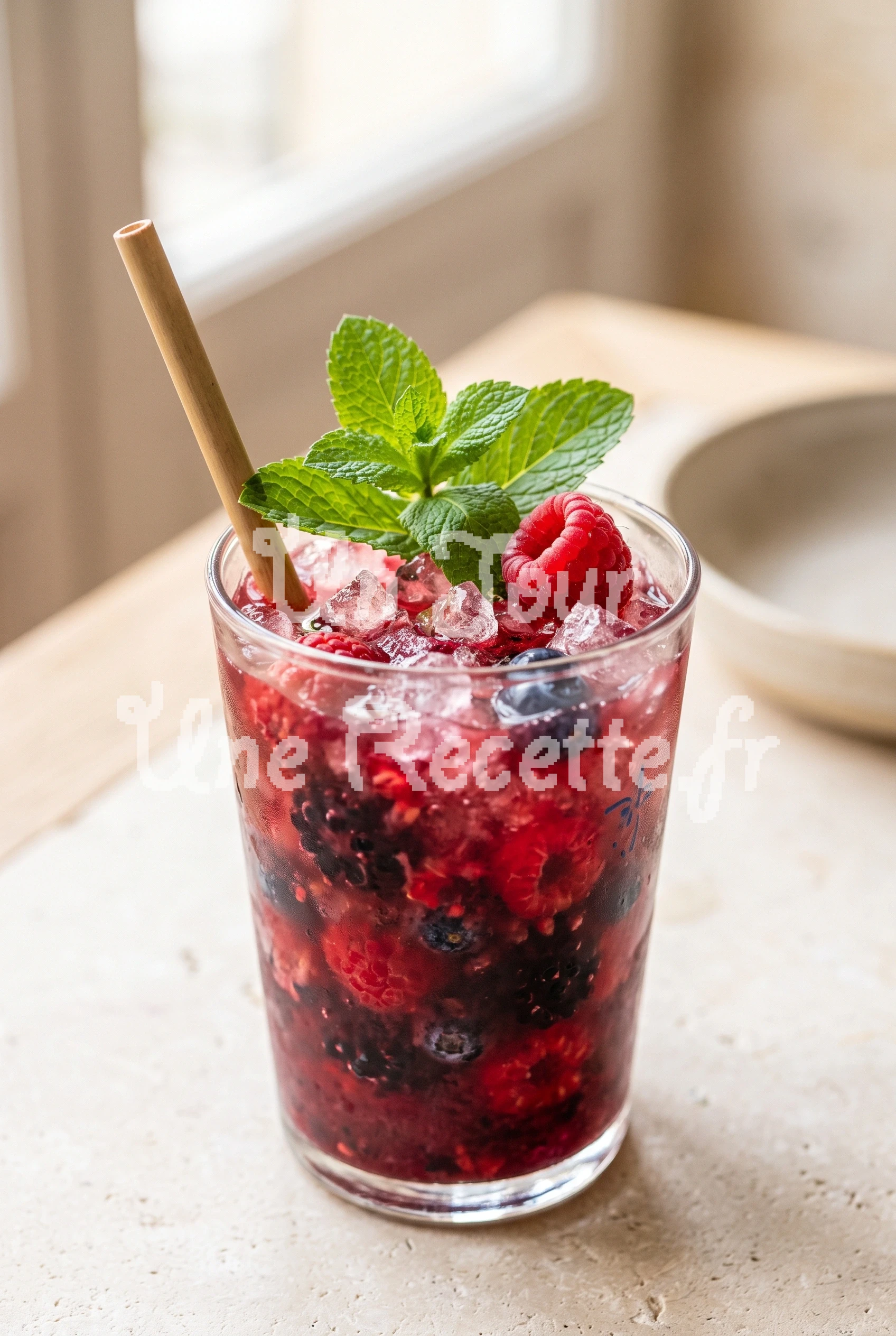 Photo de la recette Mocktail aux fruits rouges