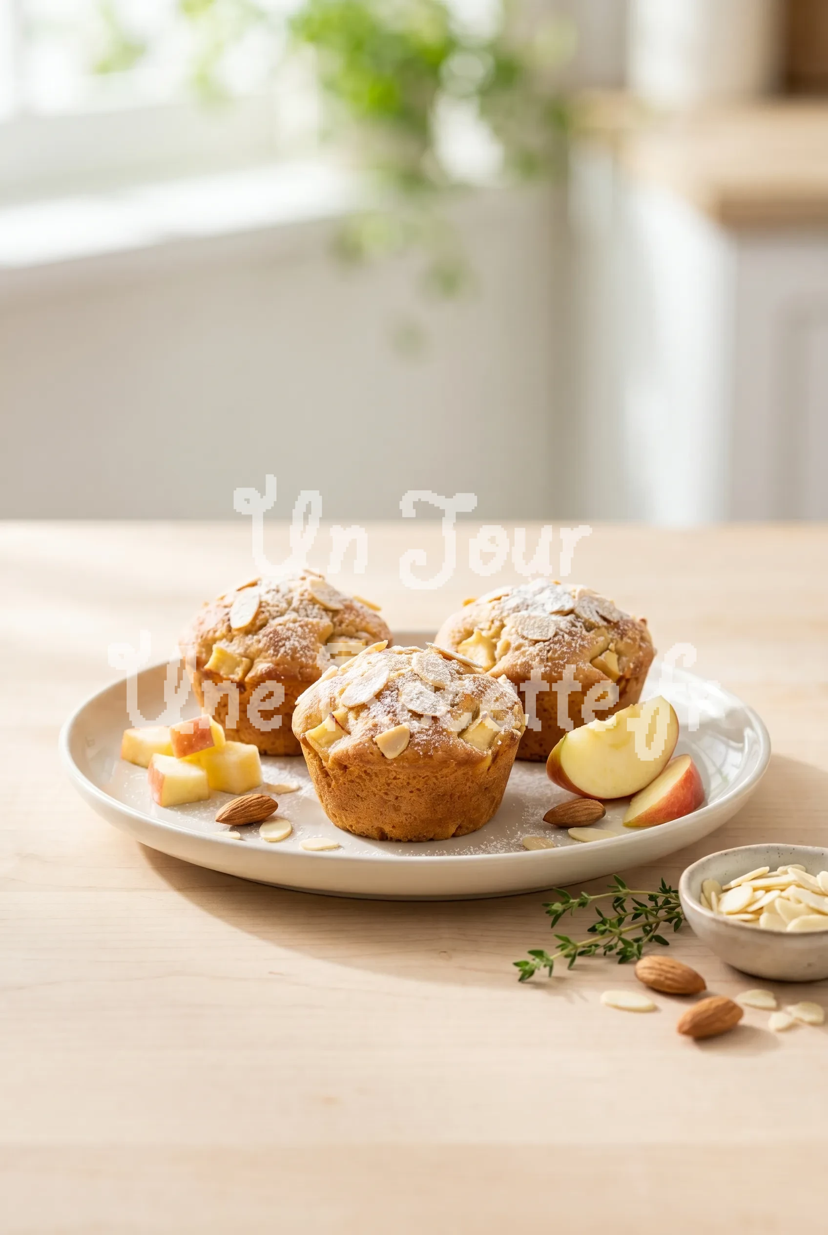Photo de la recette Muffins pommes amandes