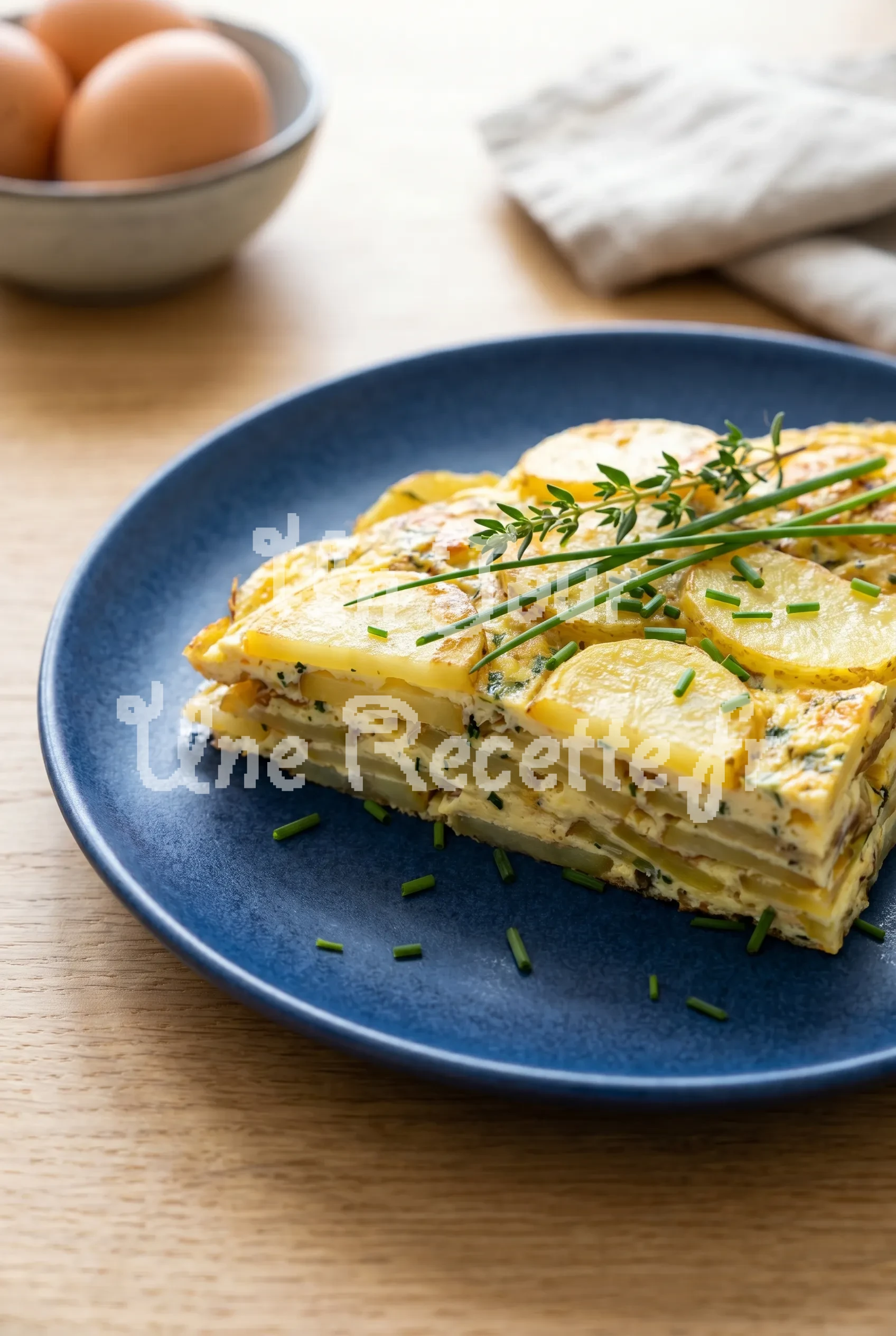 Photo de la recette Omelette étagée aux pommes de terre