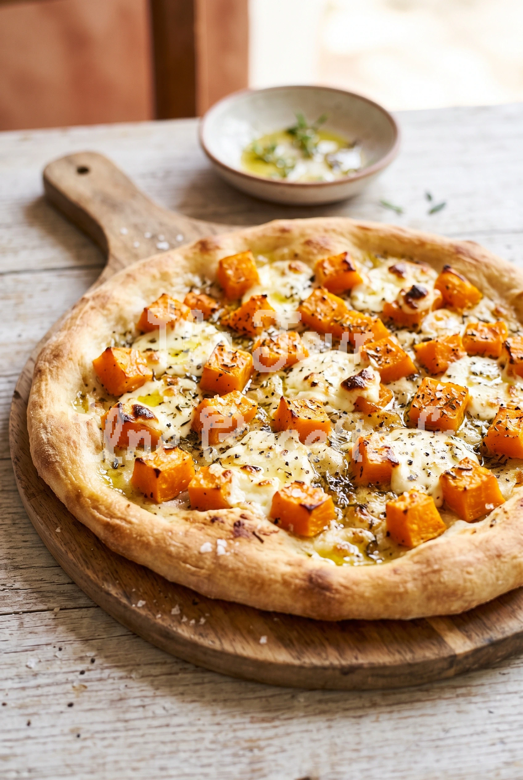 Photo de la recette Pizza au potimarron et à la feta
