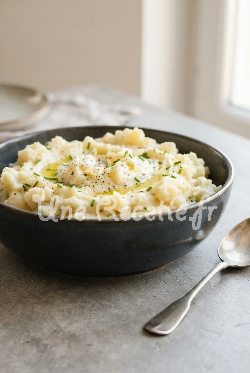Photo de la recette Pommes de terre à la crème fraîche et ciboulette