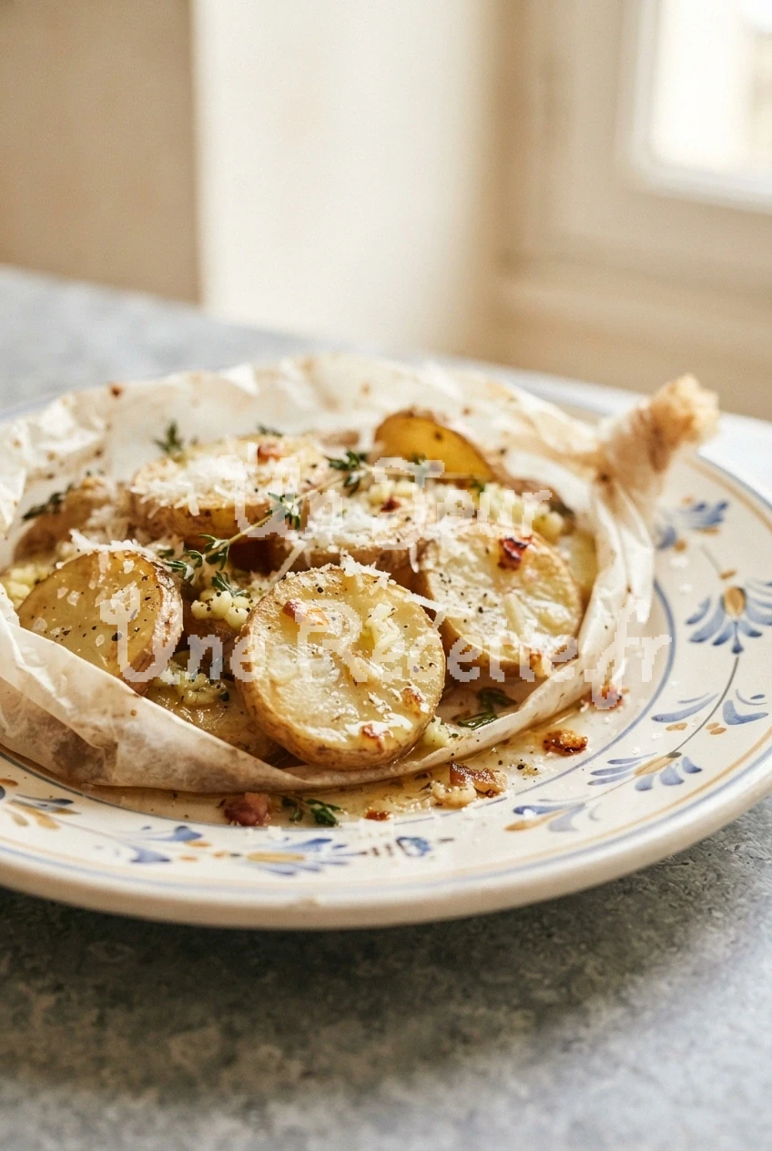 Photo de la recette Pommes de terre en papillote