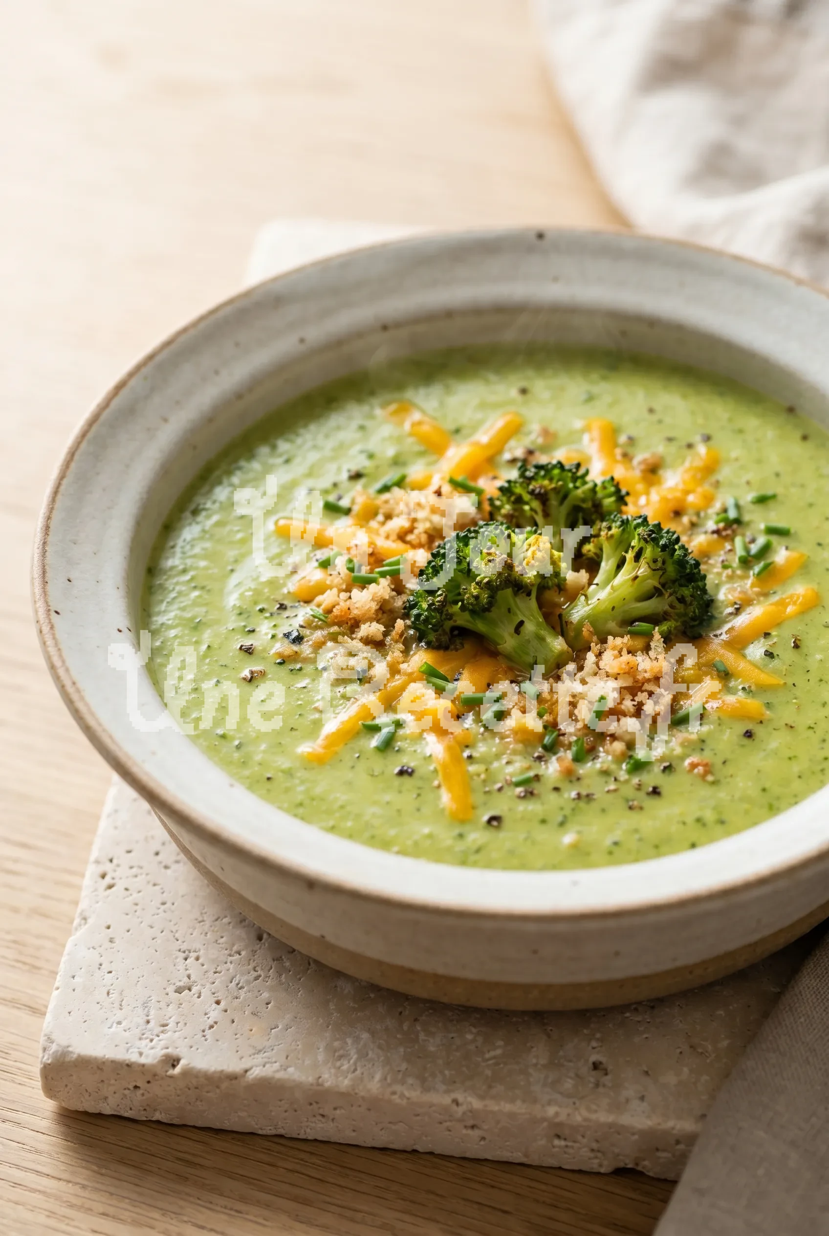 Photo de la recette Potage au brocoli et au cheddar