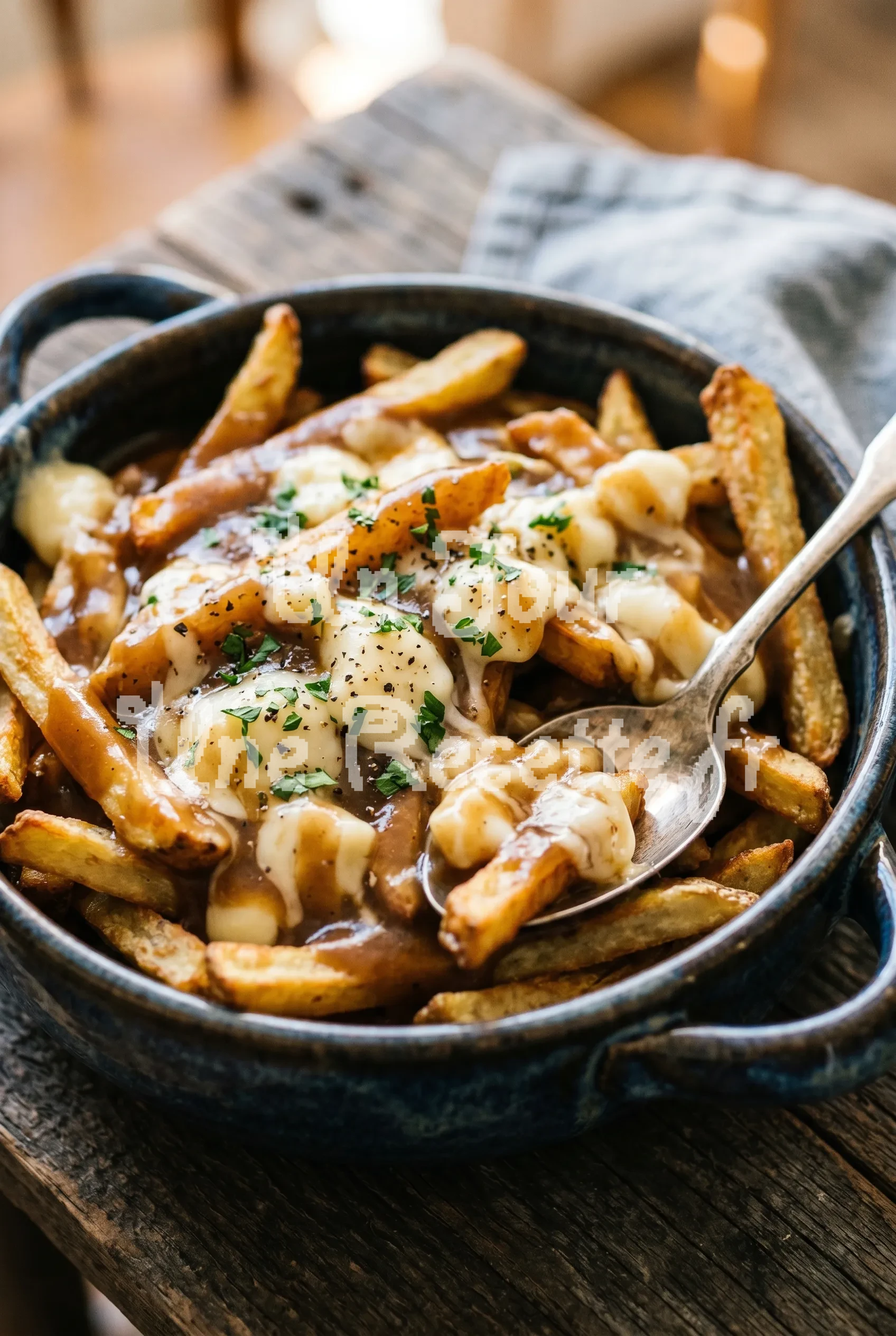 Photo de la recette Poutine au cheddar