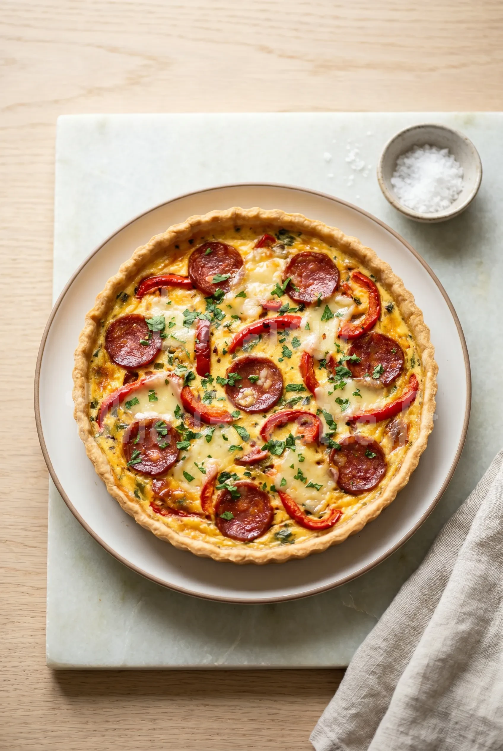 Photo de la recette Quiche au chorizo