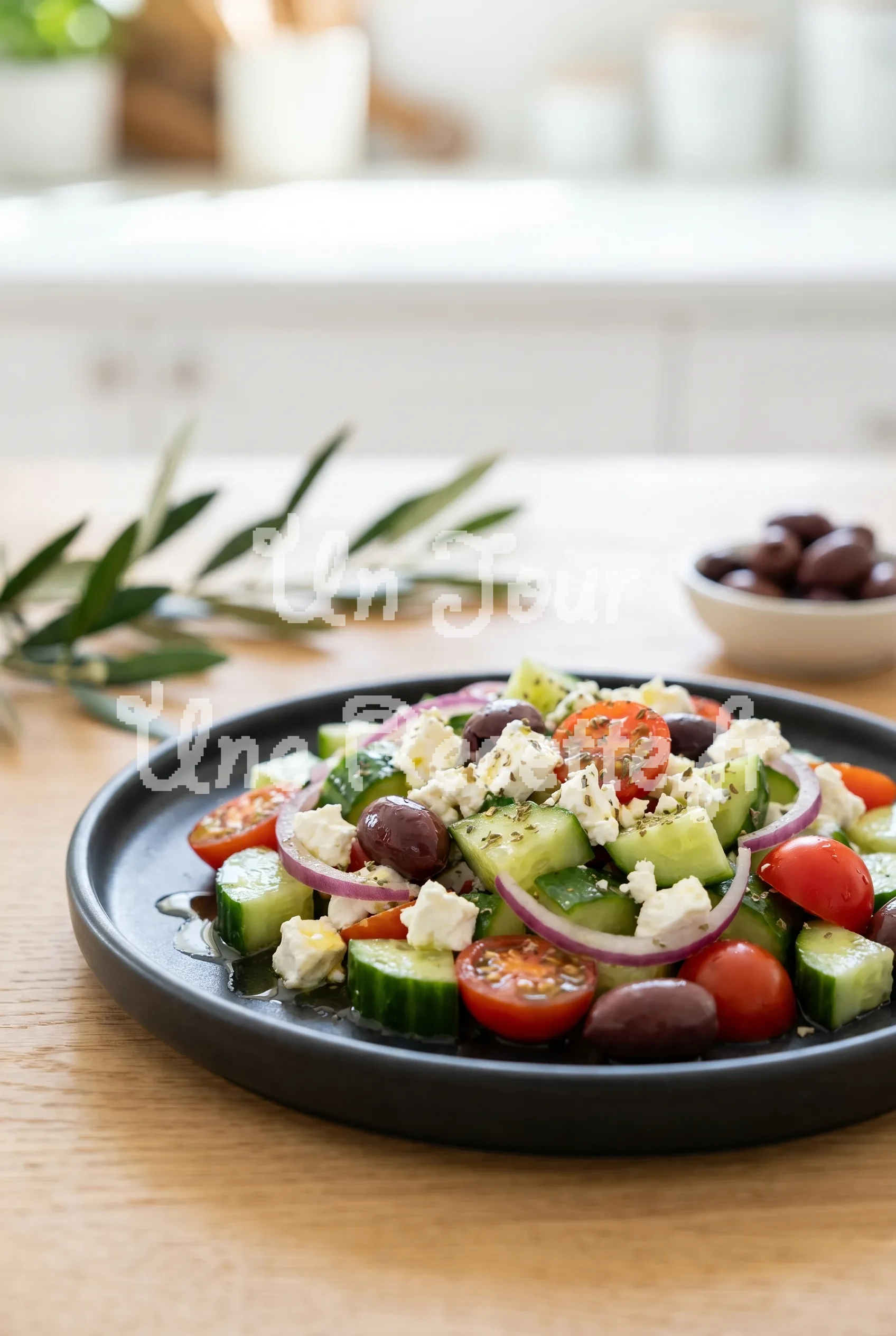 Photo de la recette Salade concombre feta