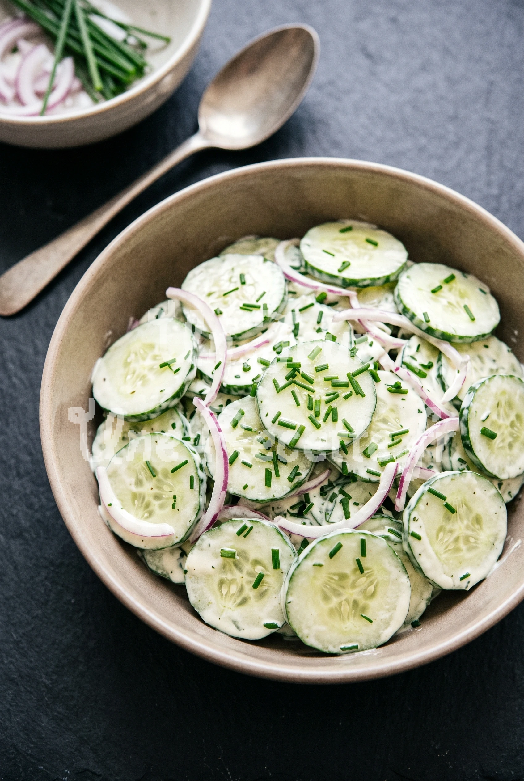 Salade de concombre à la crème