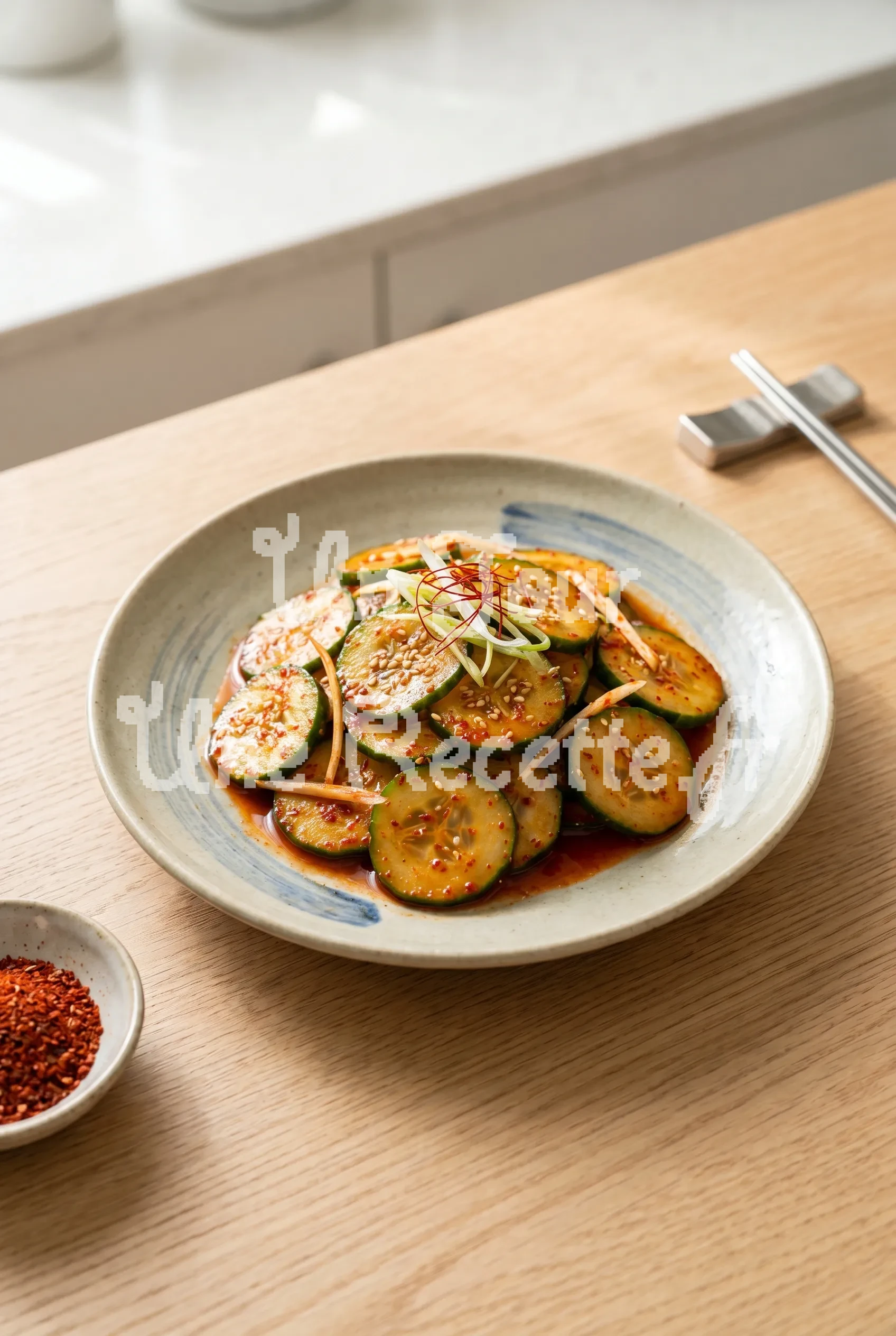 Photo de la recette Salade de concombre piquante à la coréenne