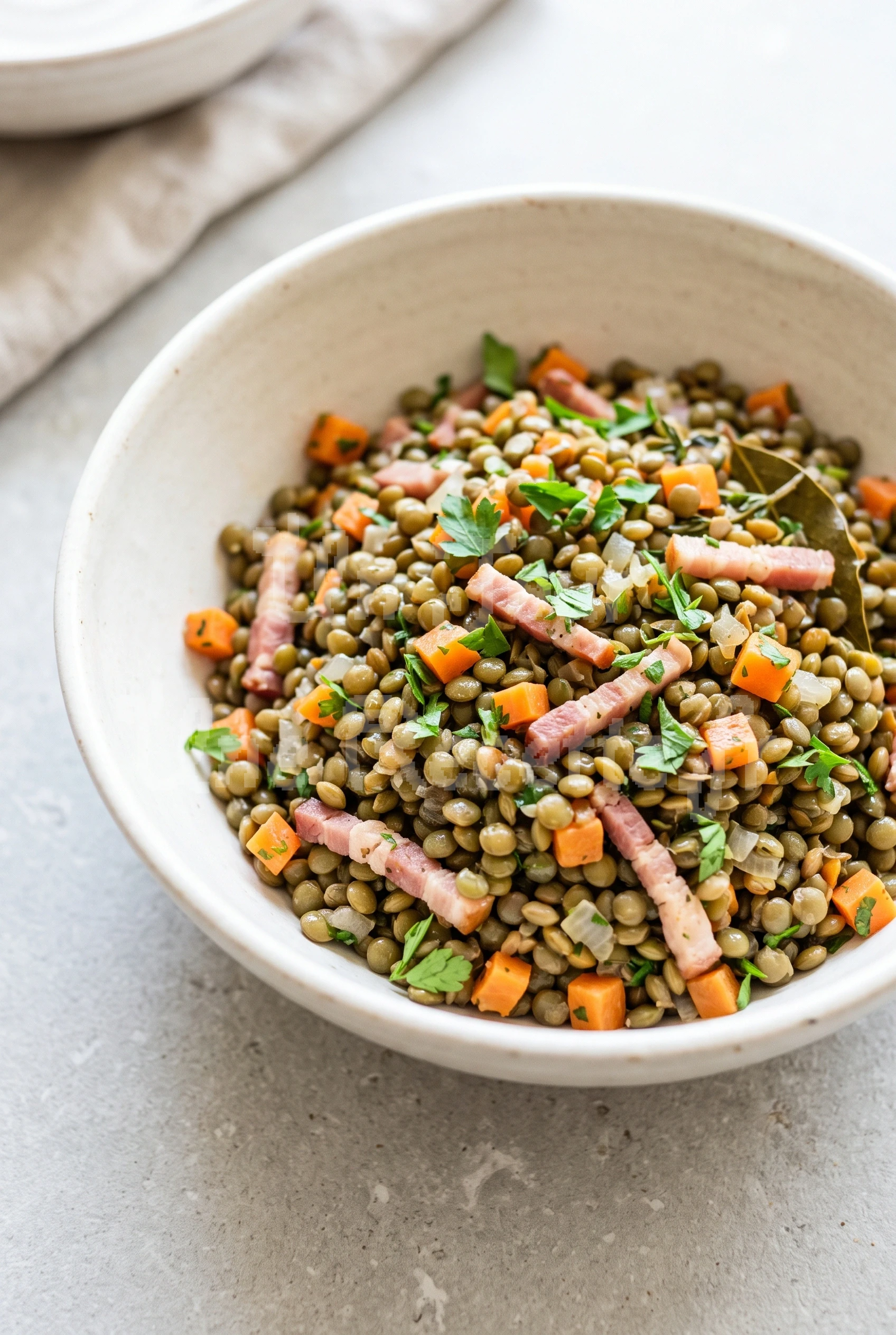 Photo de la recette Salade de lentilles du Puy