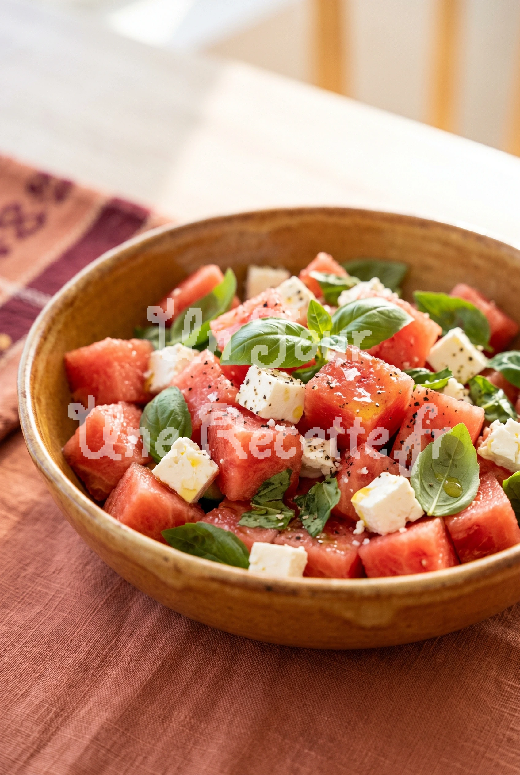 Photo de la recette Salade de pastèque et feta