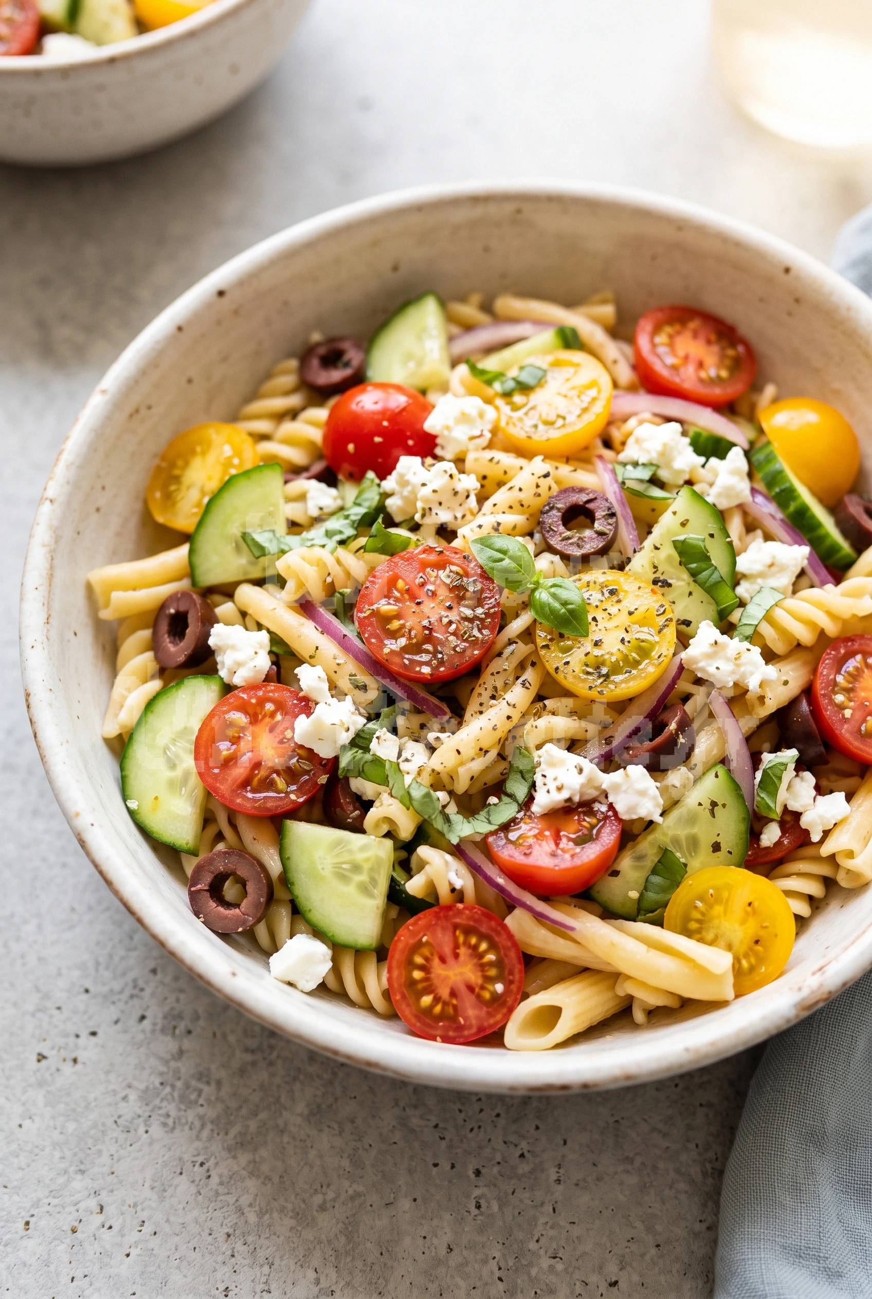 Photo de la recette Salade de pâtes méditerranéenne