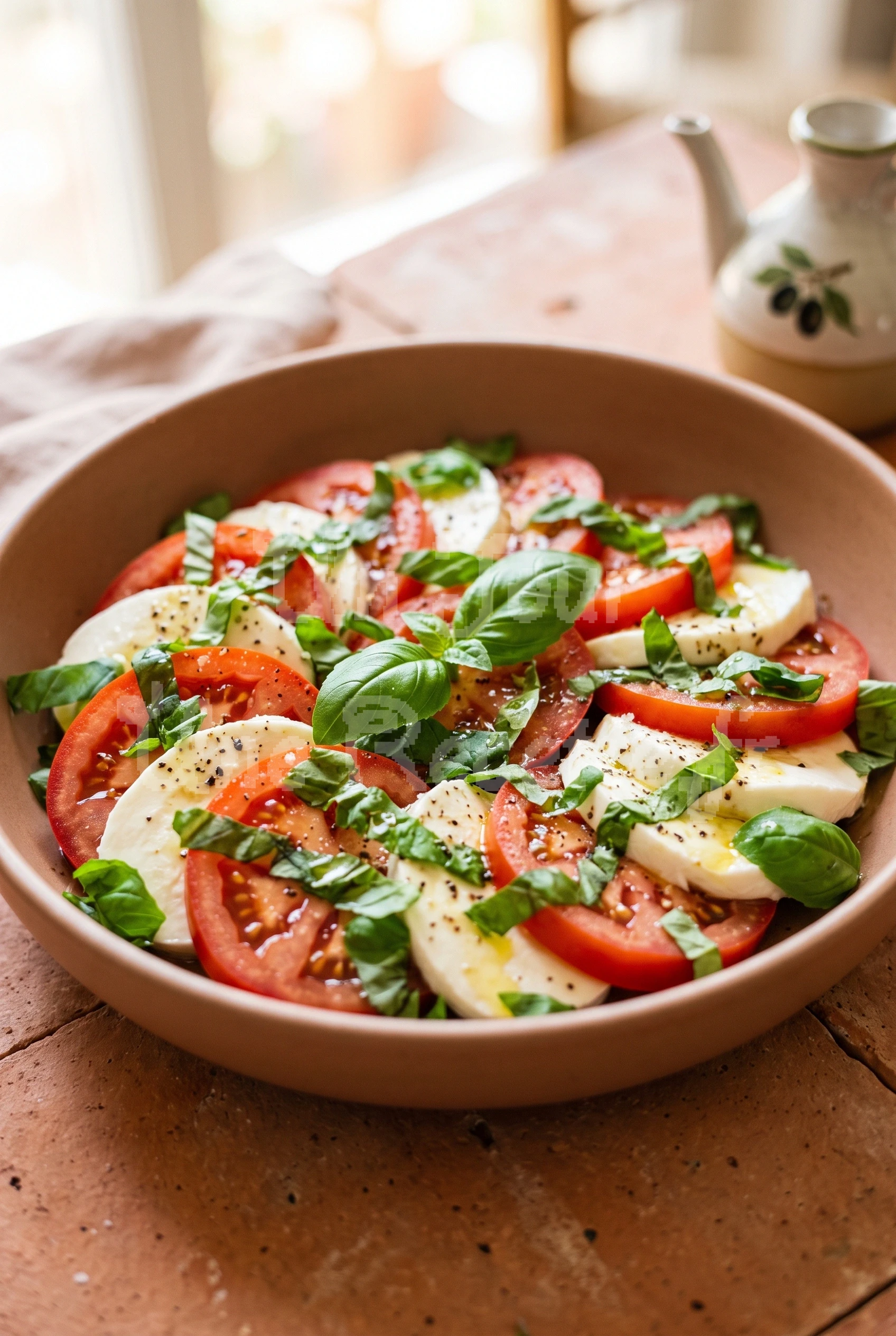 Photo de la recette Salade de tomates mozzarella