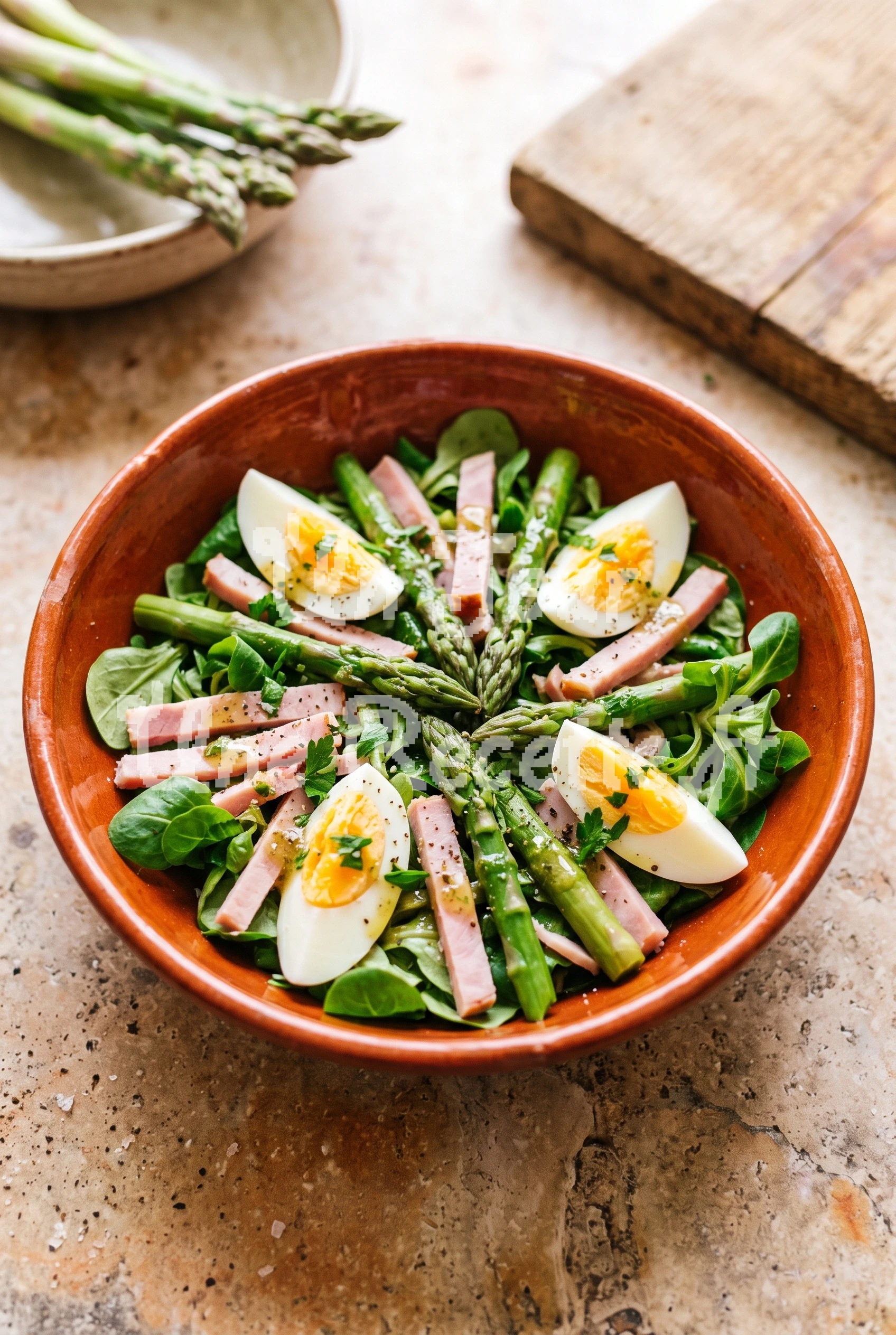 Photo de la recette Salade flamande aux asperges