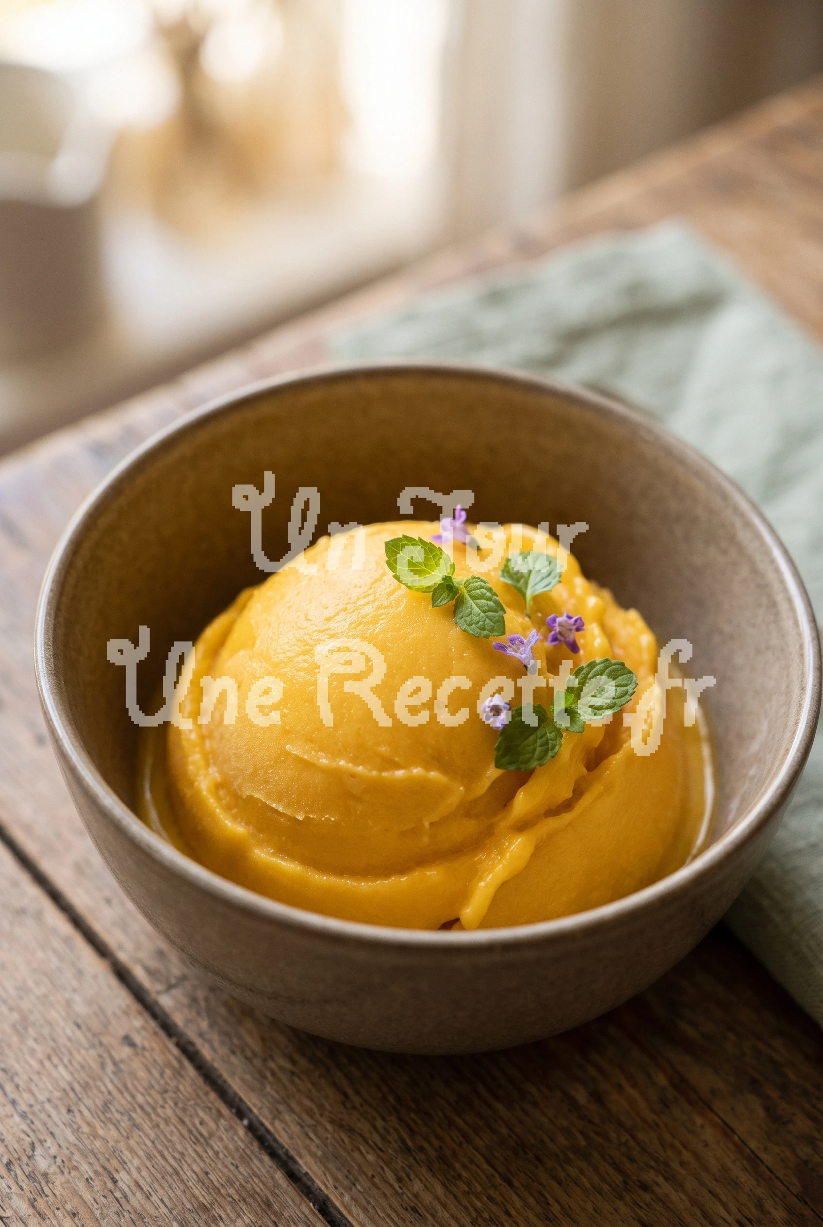 Photo de la recette Sorbet à la mangue