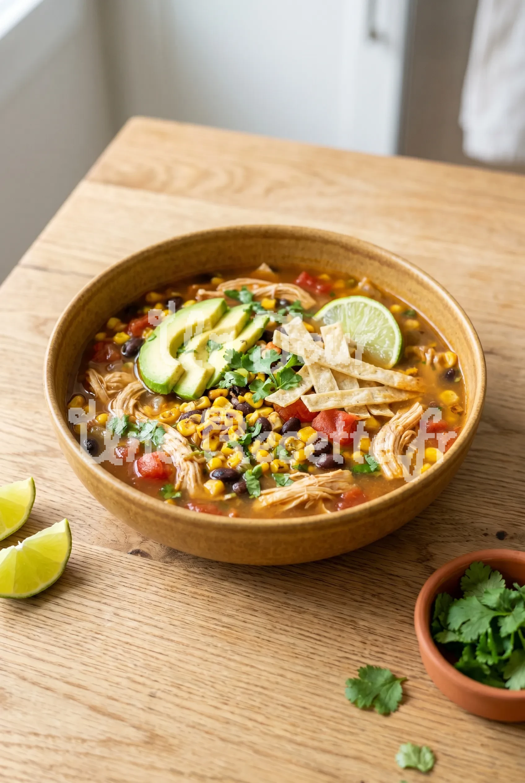 Photo de la recette Soupe au poulet à la mexicaine