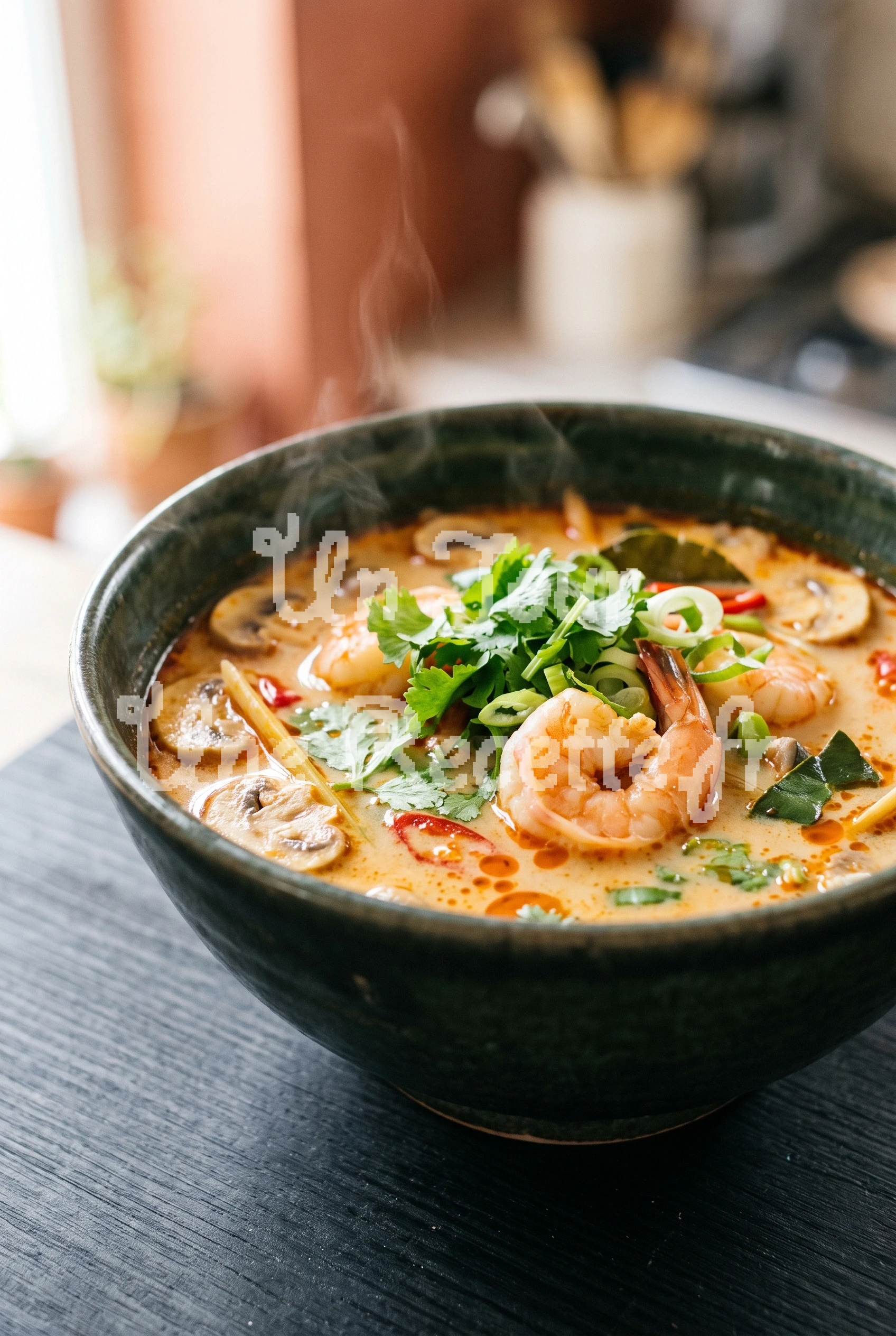 Photo de la recette Soupe aux crevettes épicée thaï (Tom Yum Goong)