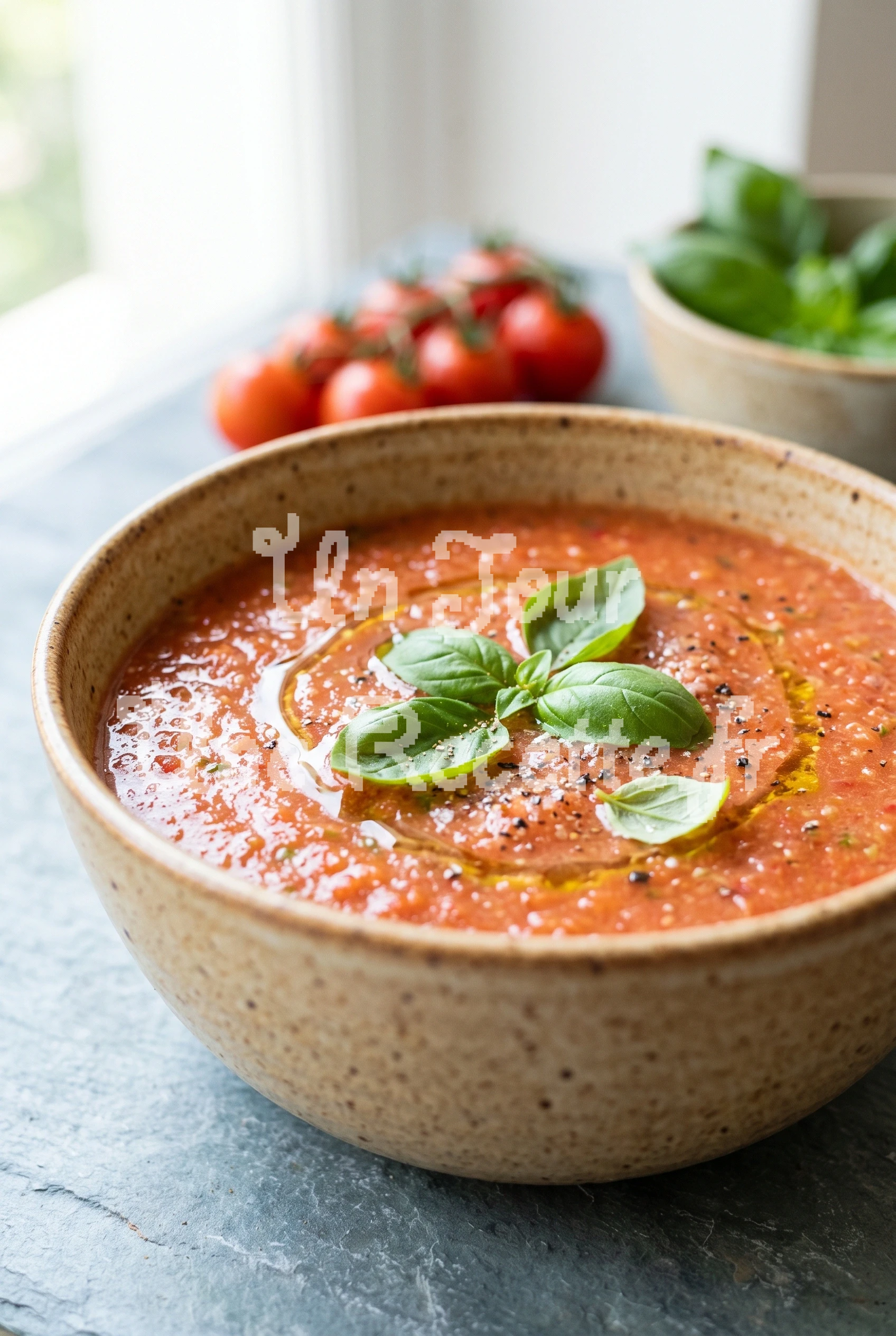 Soupe froide de tomates