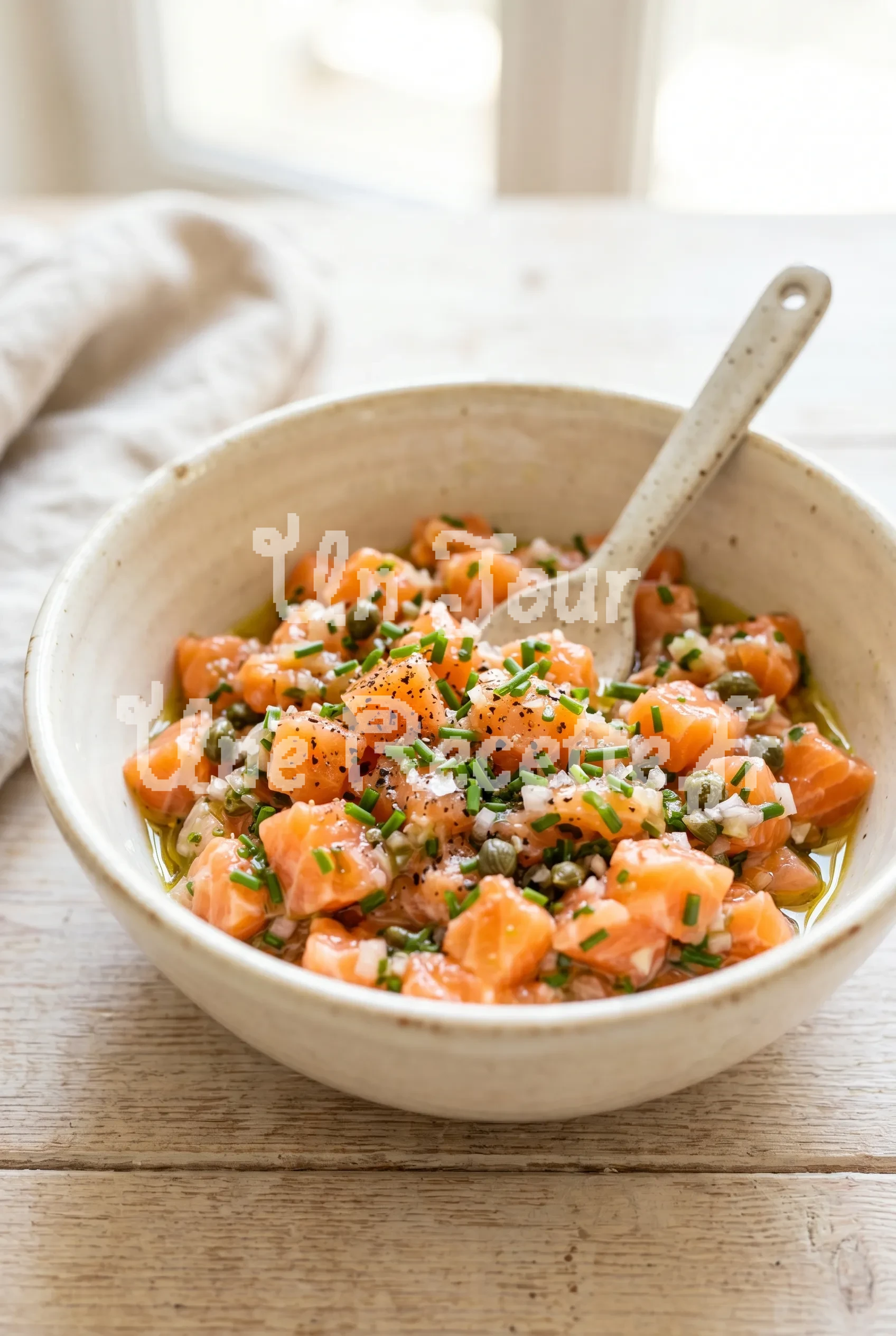 Photo de la recette Tartare de saumon à tartiner