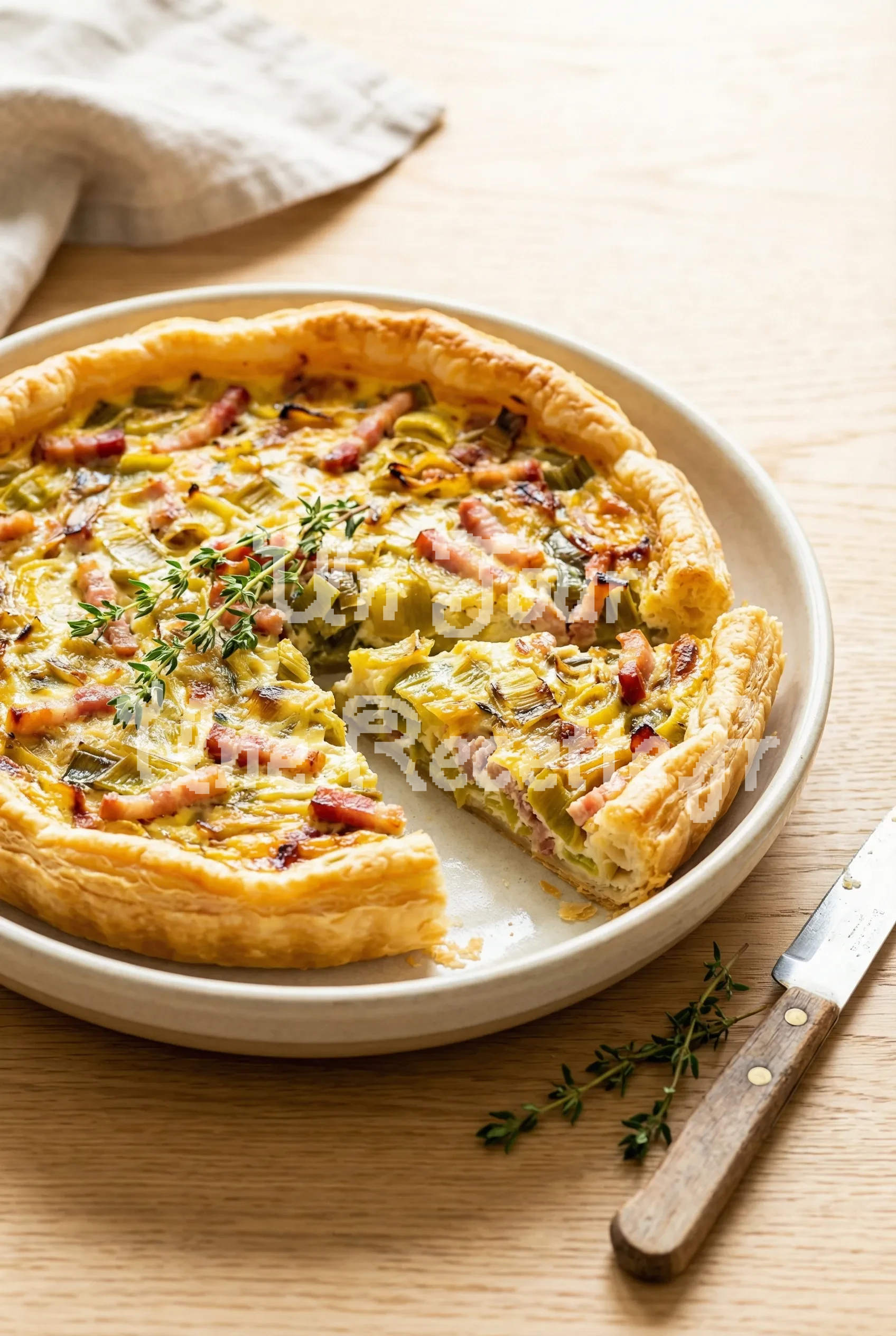 Photo de la recette Tarte aux Poireaux