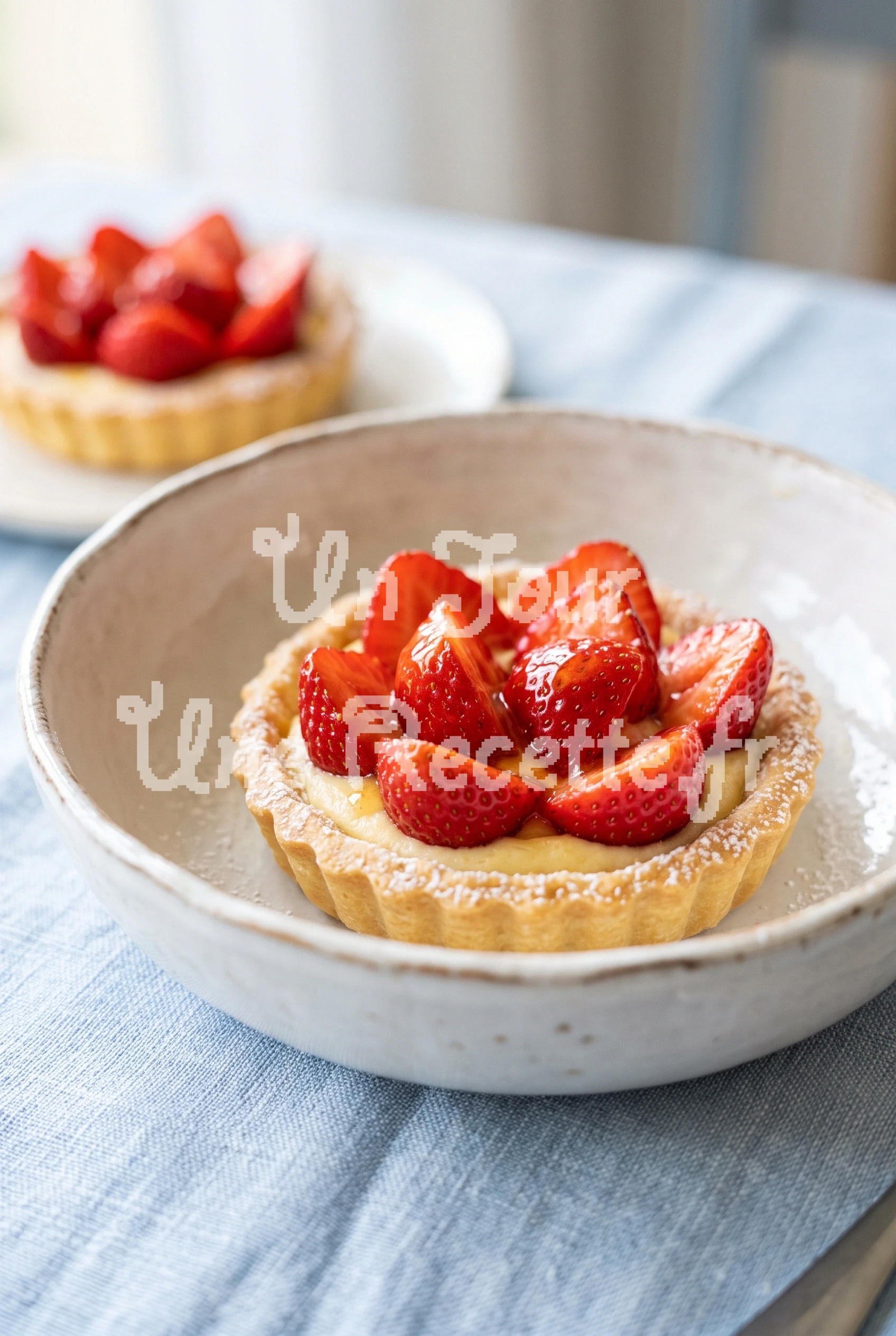 Photo de la recette Tartelette aux fraises à l'air fryer