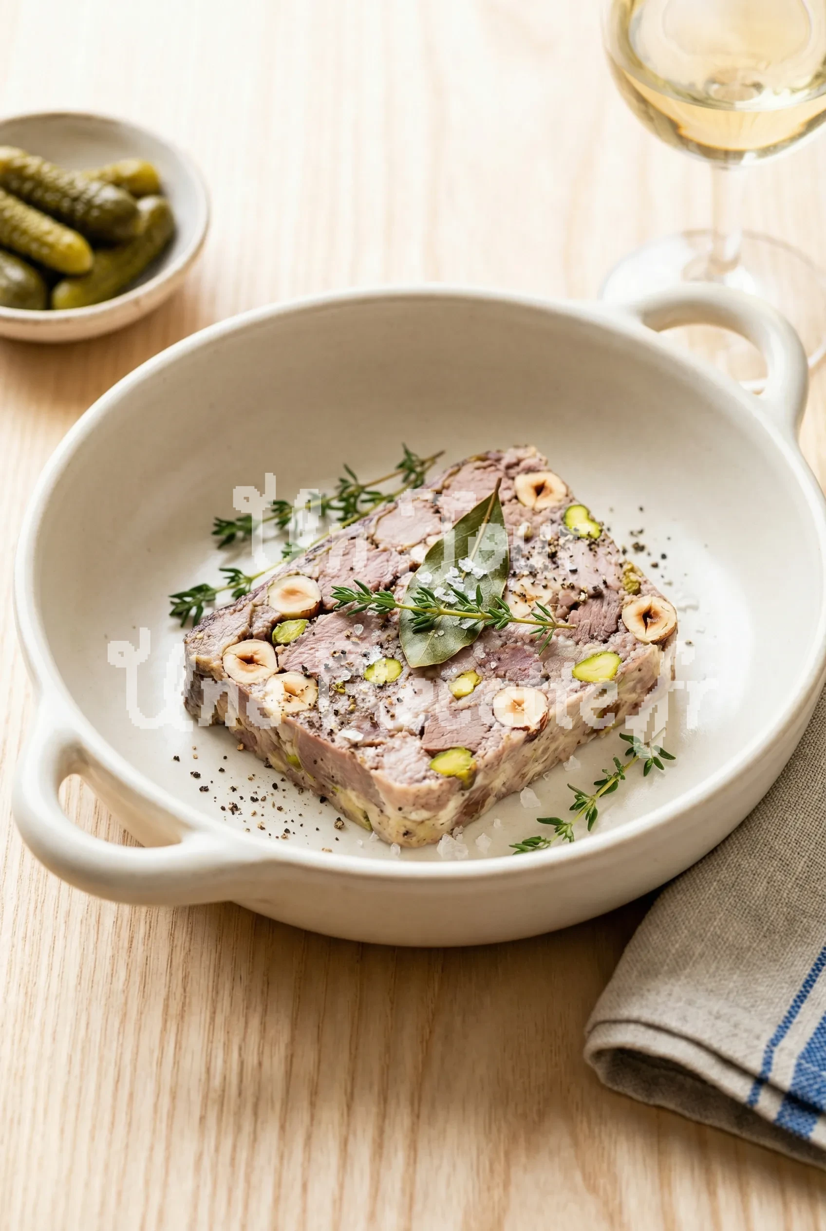 Photo de la recette Terrine de canard noisettes et pistaches de Brigitte